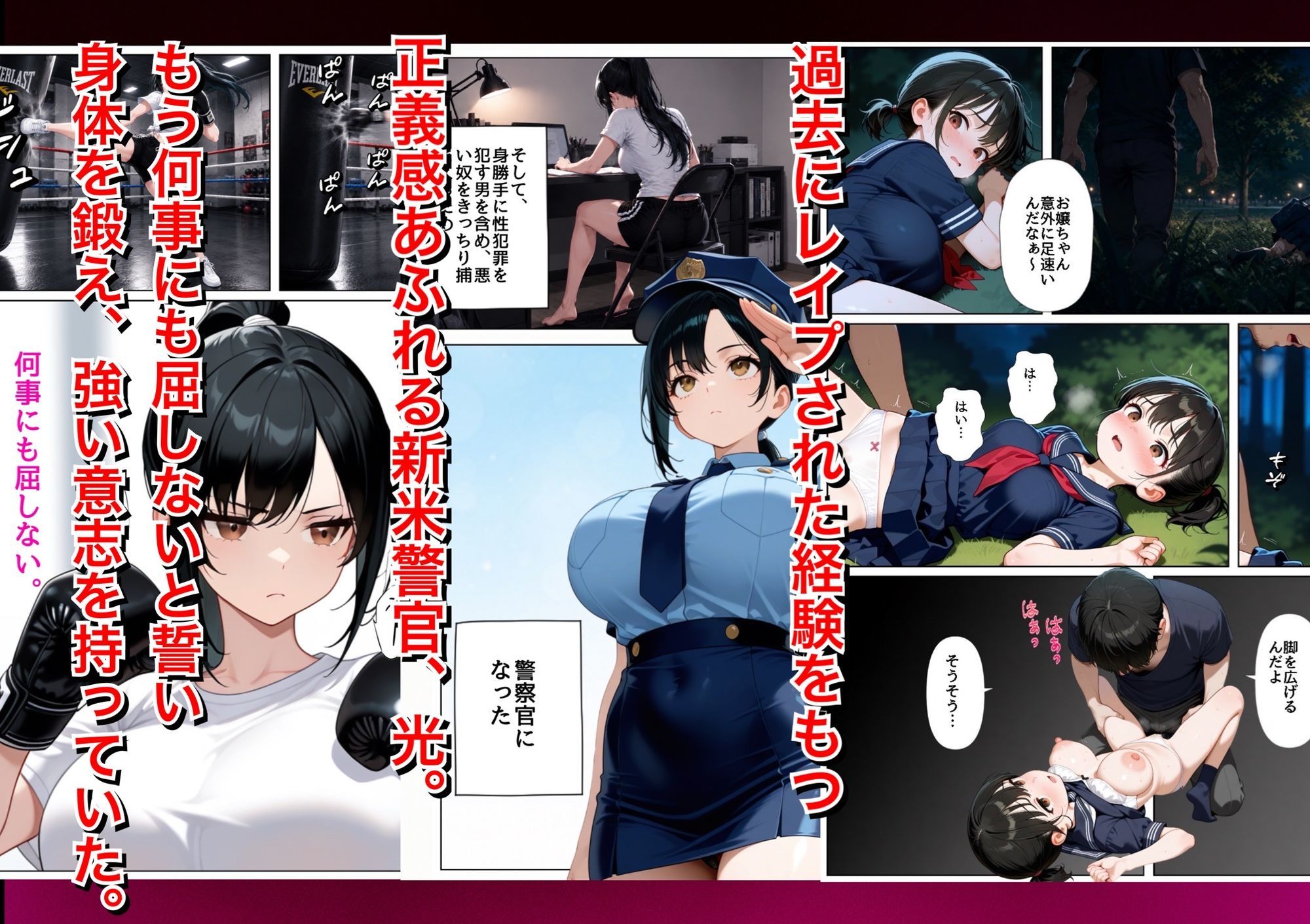 男嫌いな新卒警官を監×してマゾメス化させた結果のサンプル画像 2