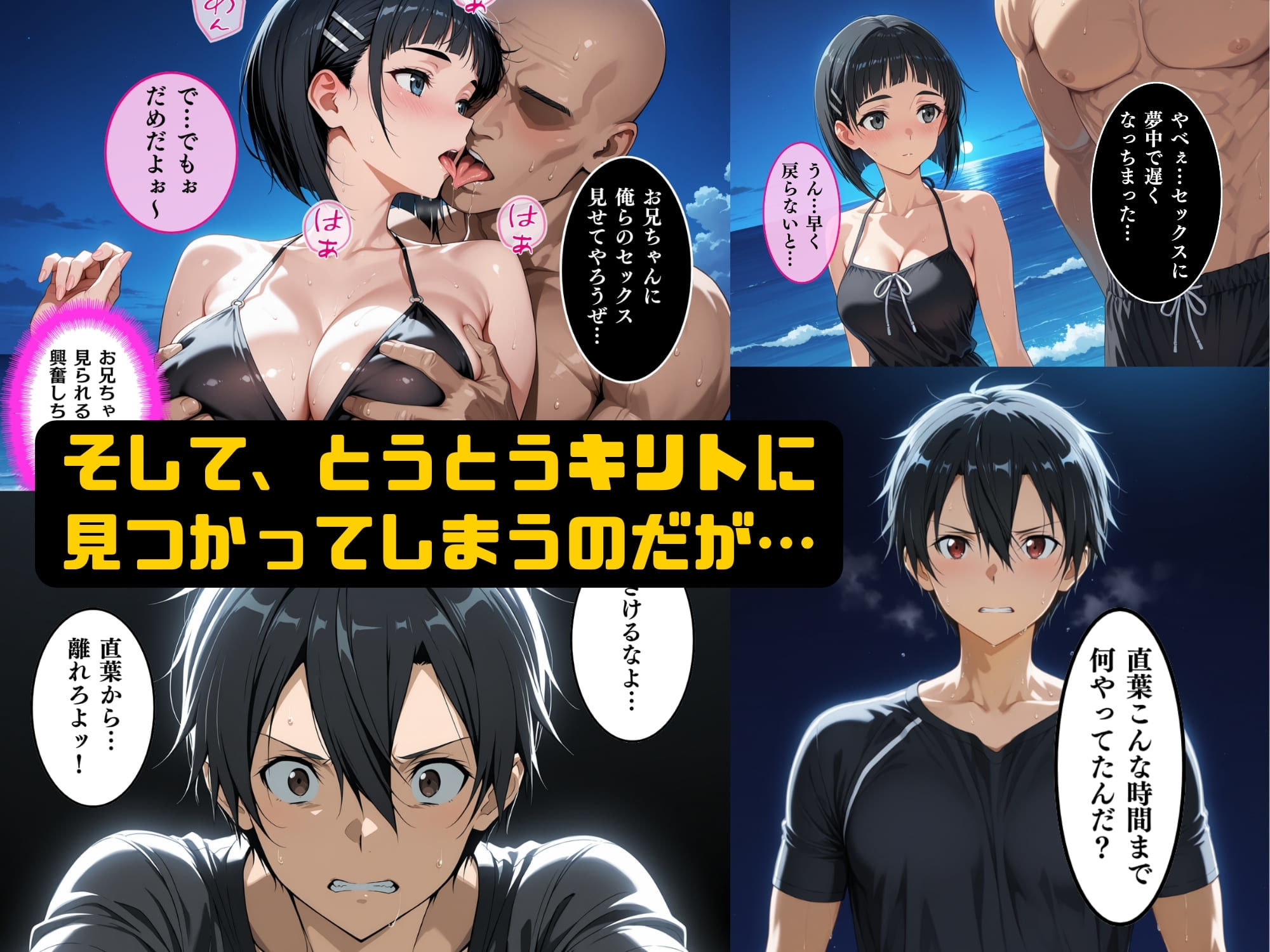 直葉の絶頂性奴●へM覚醒、夏の海でレ○プされメス堕ちするの画像9