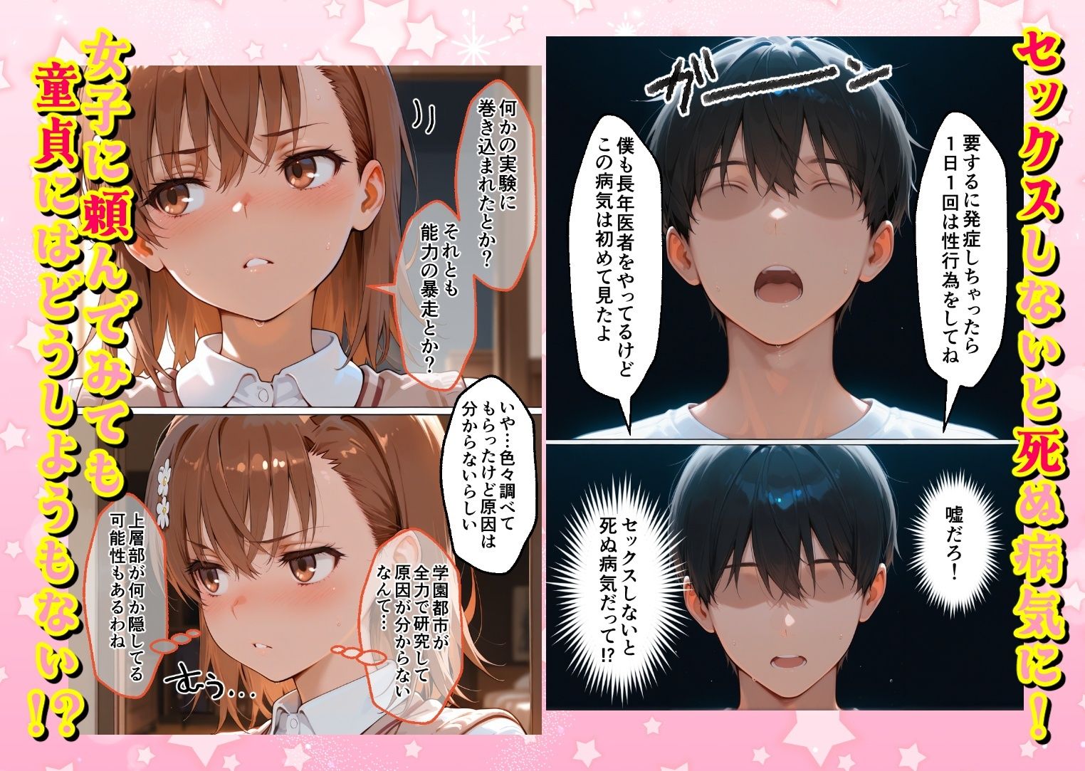 ヌプヌプしないと〇ぬ病気になりハメまくり救済（はーと）ハーレム性活 僕の部屋がヤリ部屋化…！？ 能力者編の画像1