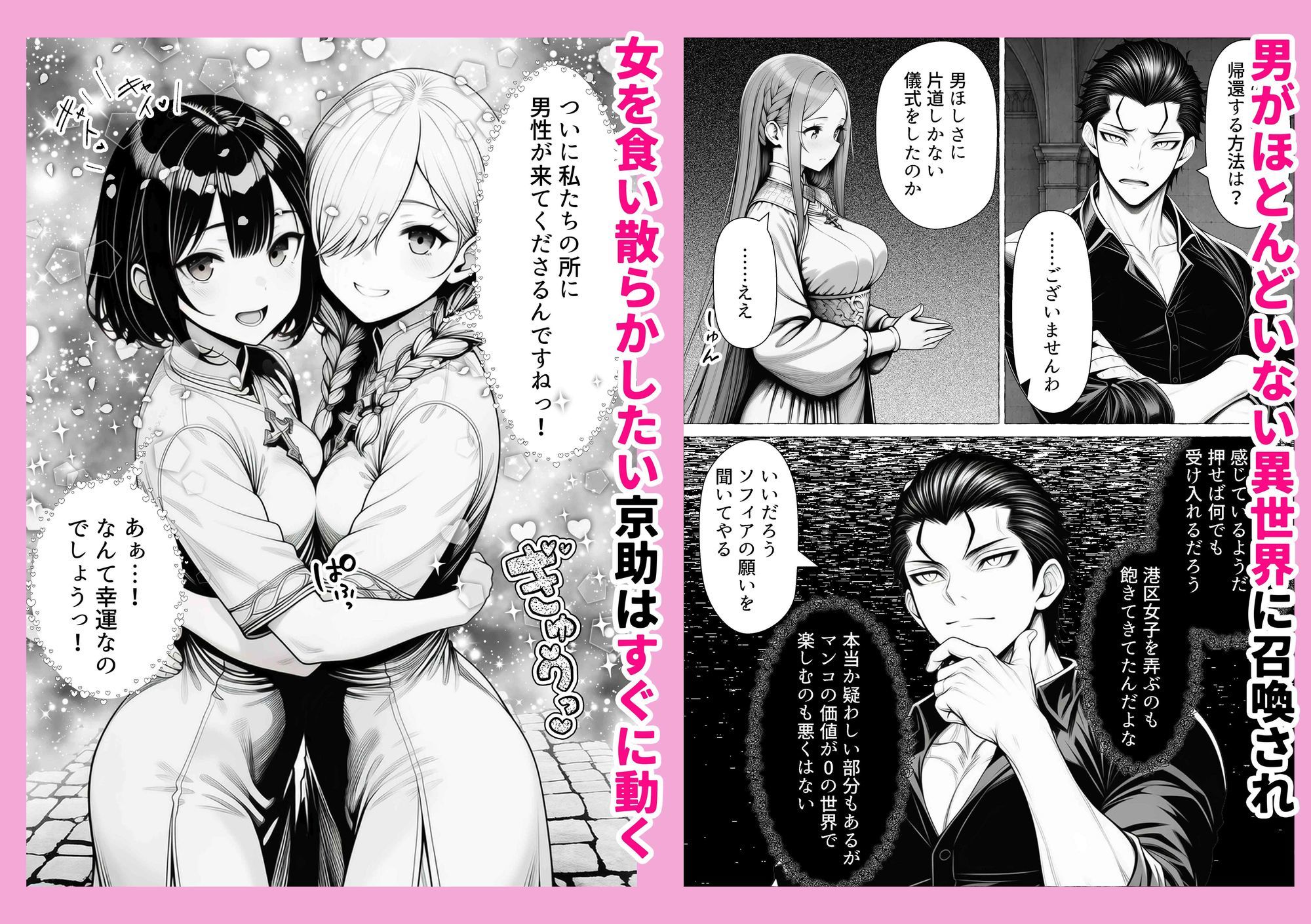 男が1％しかいない異世界で美少女ハーレムを作る話の画像1