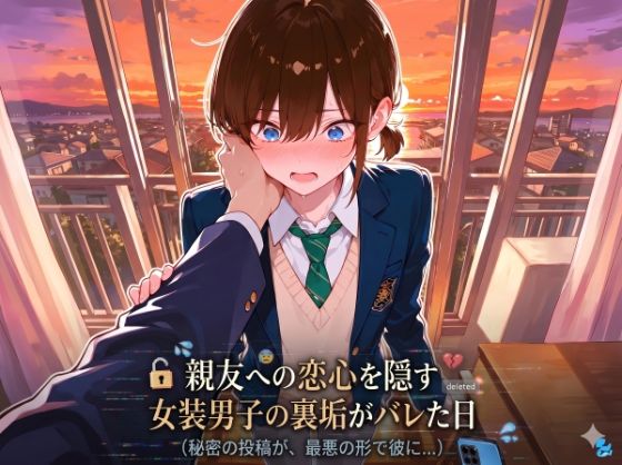 親友への恋心を隠す女装男子の裏垢がバレた日 [LagusWorks]