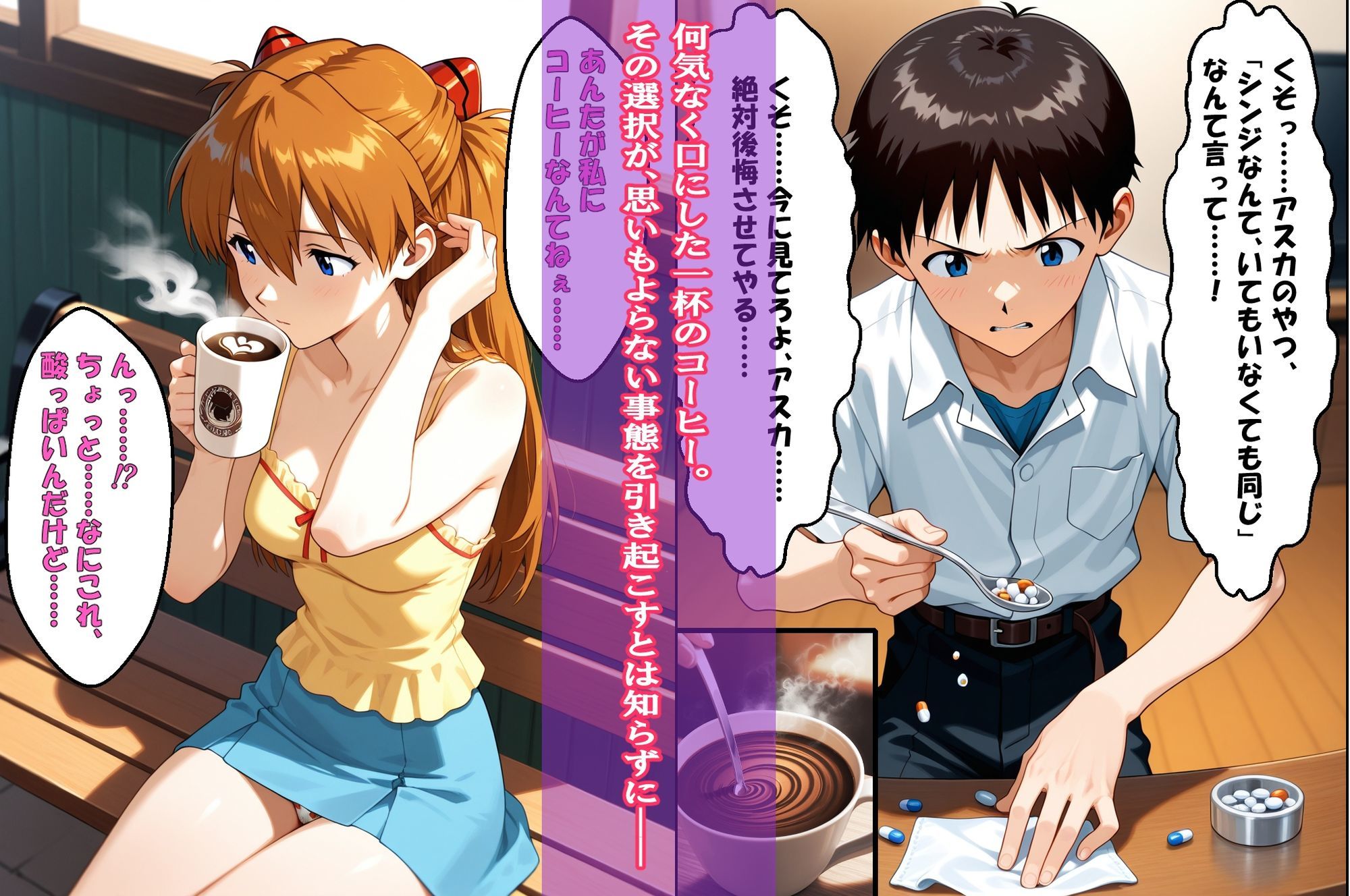 『逃げられない密室、欲望の碇に囚われて』(葛城ミ〇ト)&『おしっこ限界がまん』(アスカ)2冊セット、動画13本のサンプル画像 6