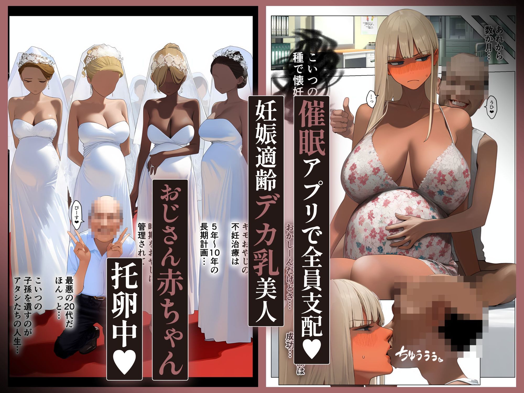 催●アプリで全員支配、妊娠適齢デカ乳美人おじさん赤ちゃん托卵中【続・総集編】 画像10