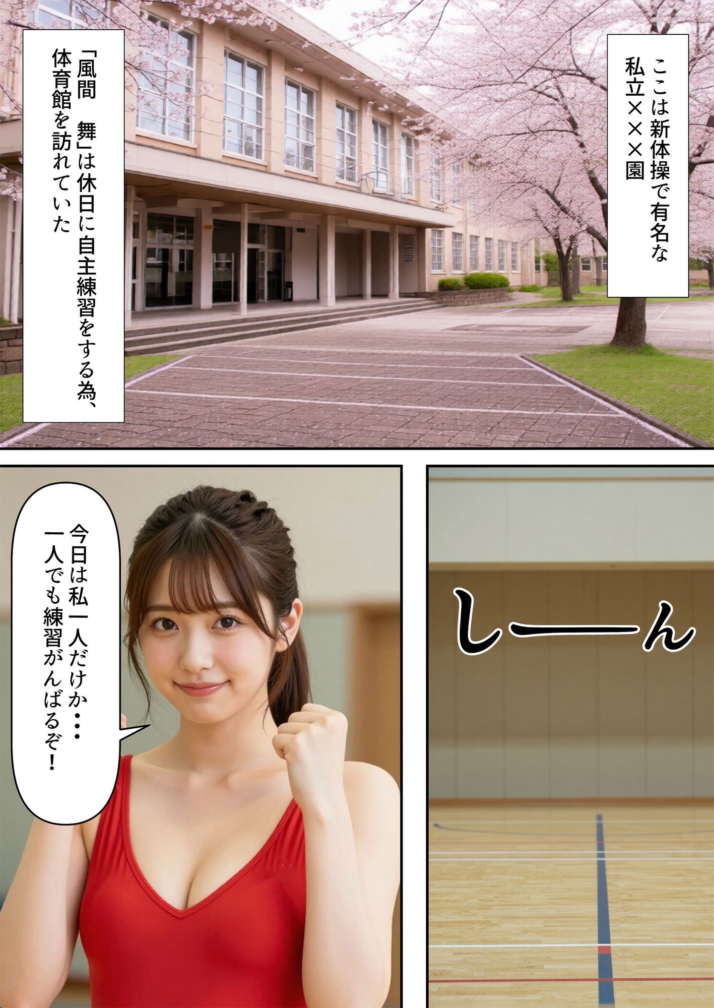 新体操、セクハラコーチの個人レッスン 画像1