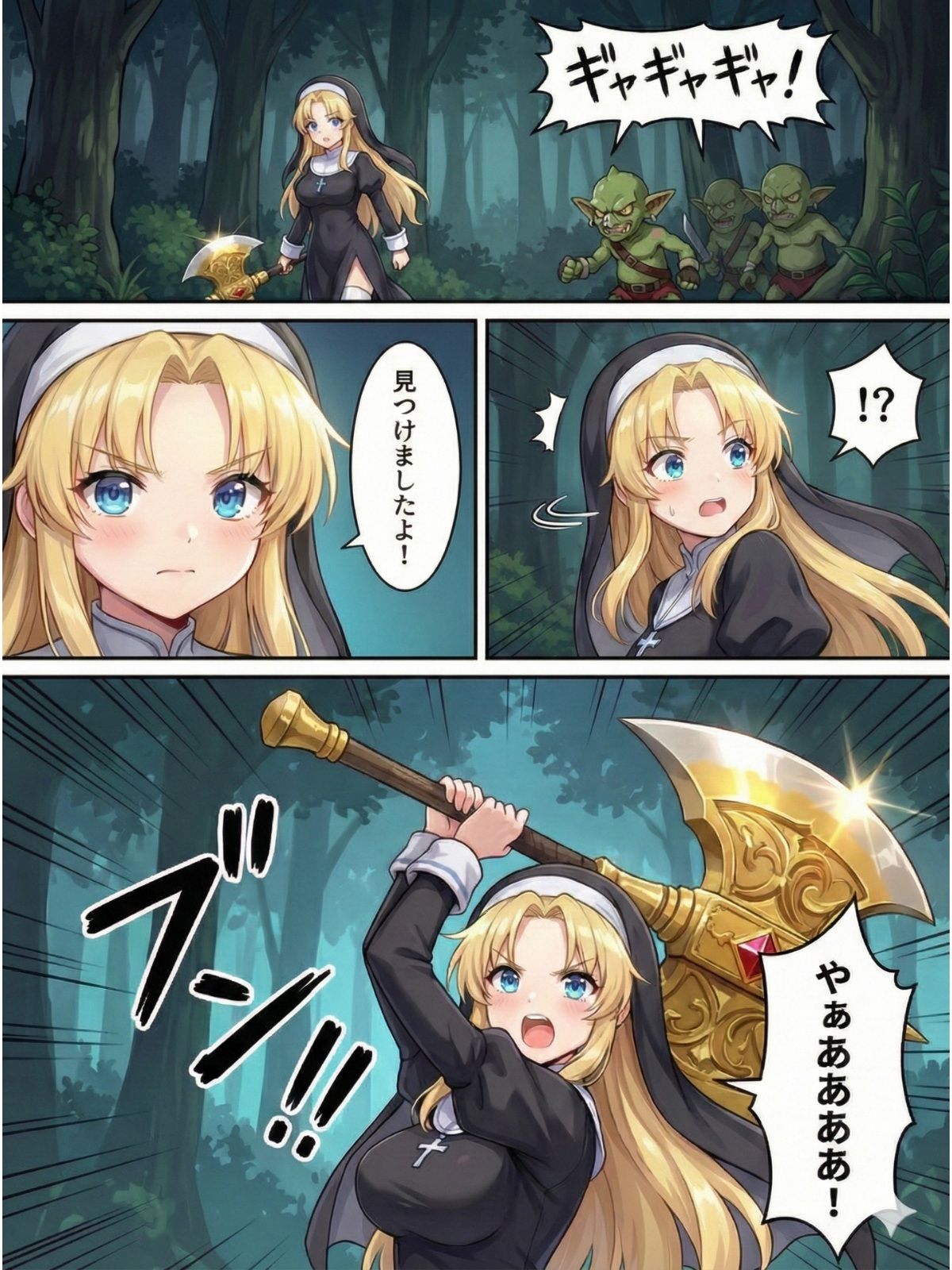 異世界で純粋金髪むちむちシスターがおちんぽをしごいてくれて好き放題中出しさせてくれる濃厚甘やかし射精♪ 画像2