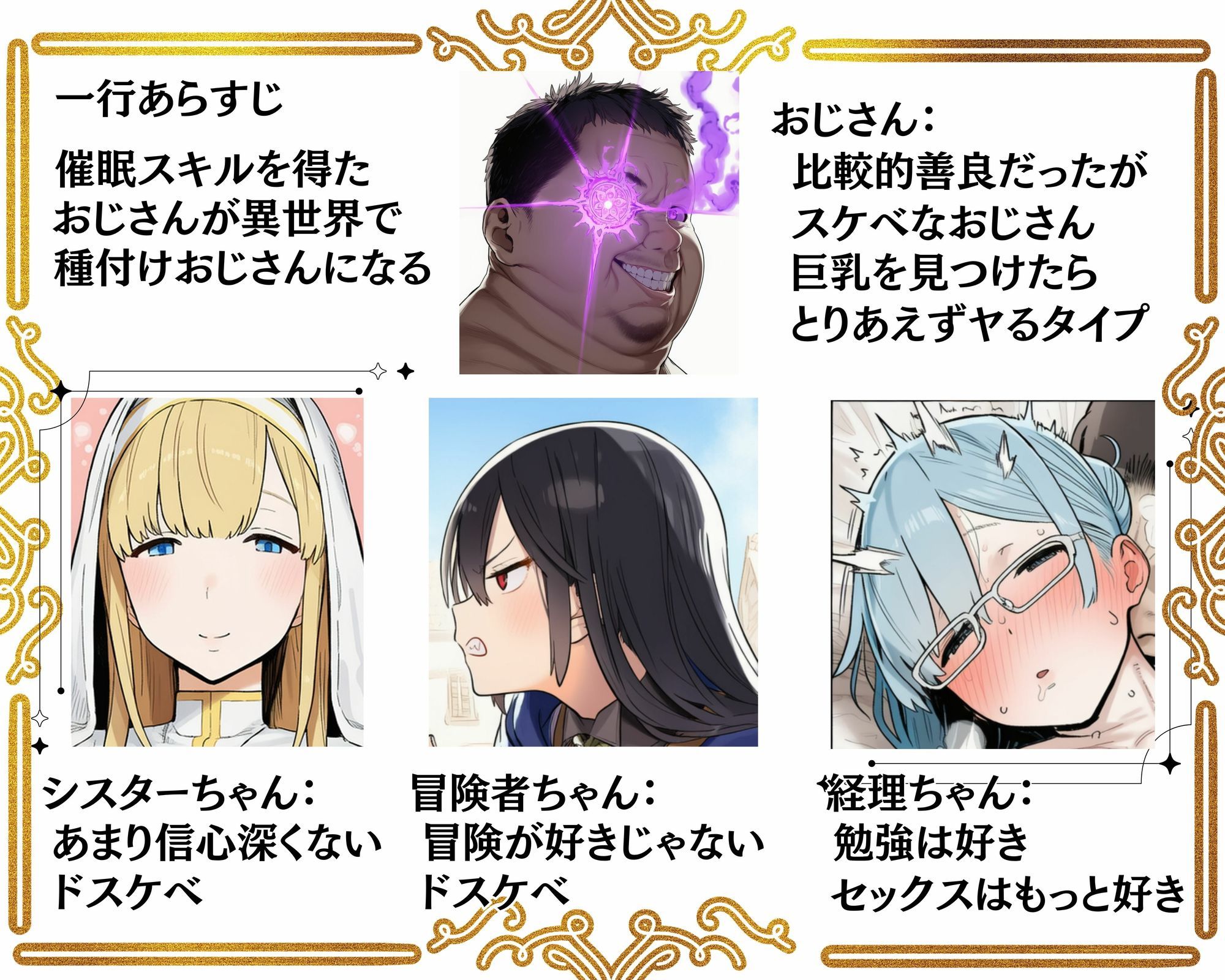 【催●魔眼】で女たちを発情＆感度上昇させてチン媚び種乞い異世界ハーレム作ってみた 画像9