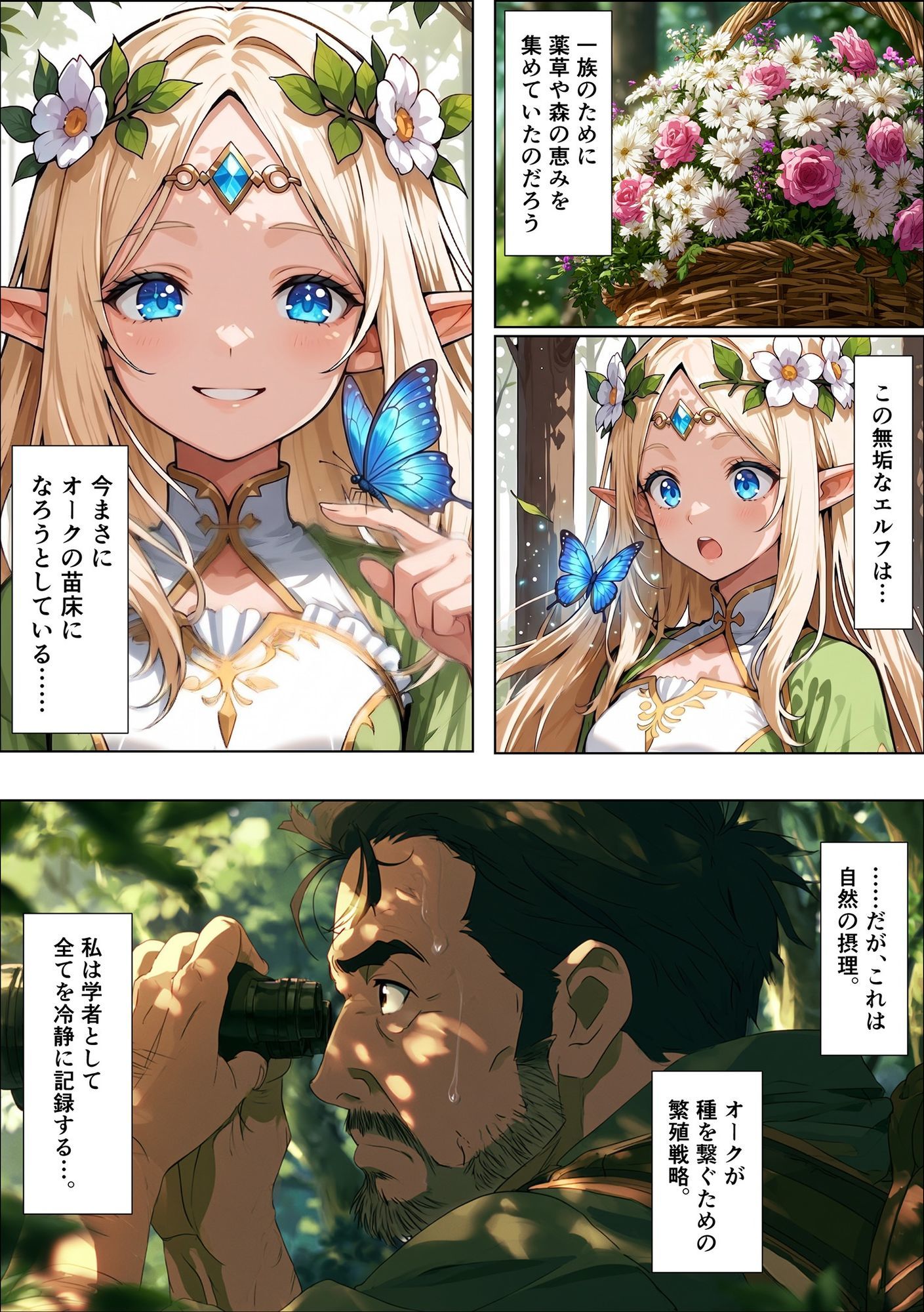 オークの種付け調査記録 〜エルフを妊娠させるまで〜の画像6