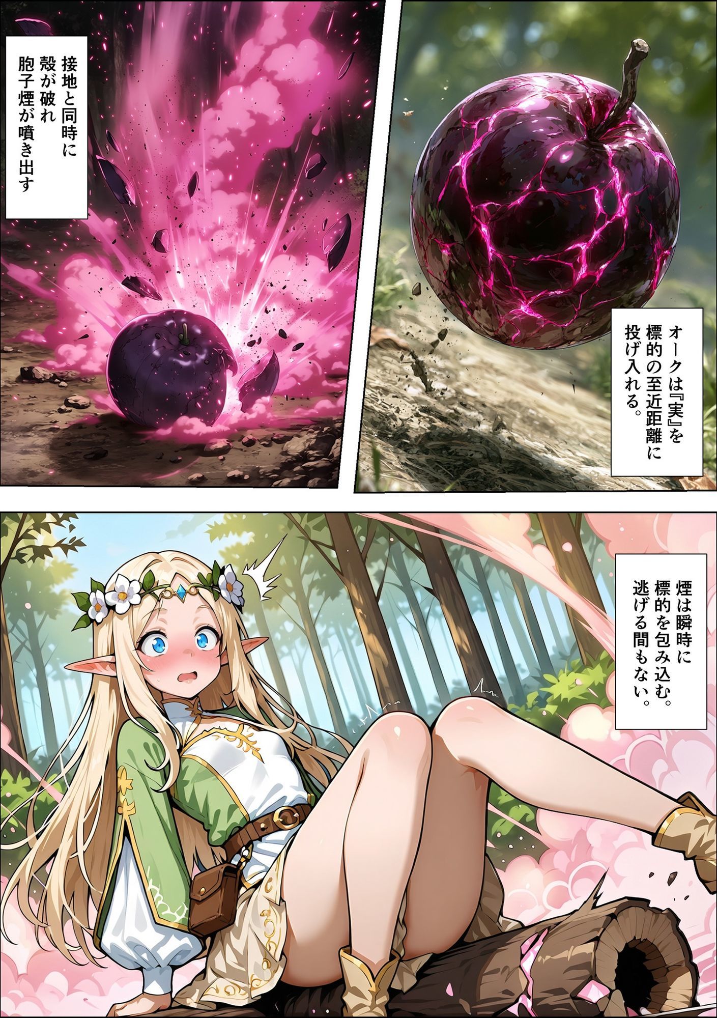 オークの種付け調査記録 〜エルフを妊娠させるまで〜の画像8