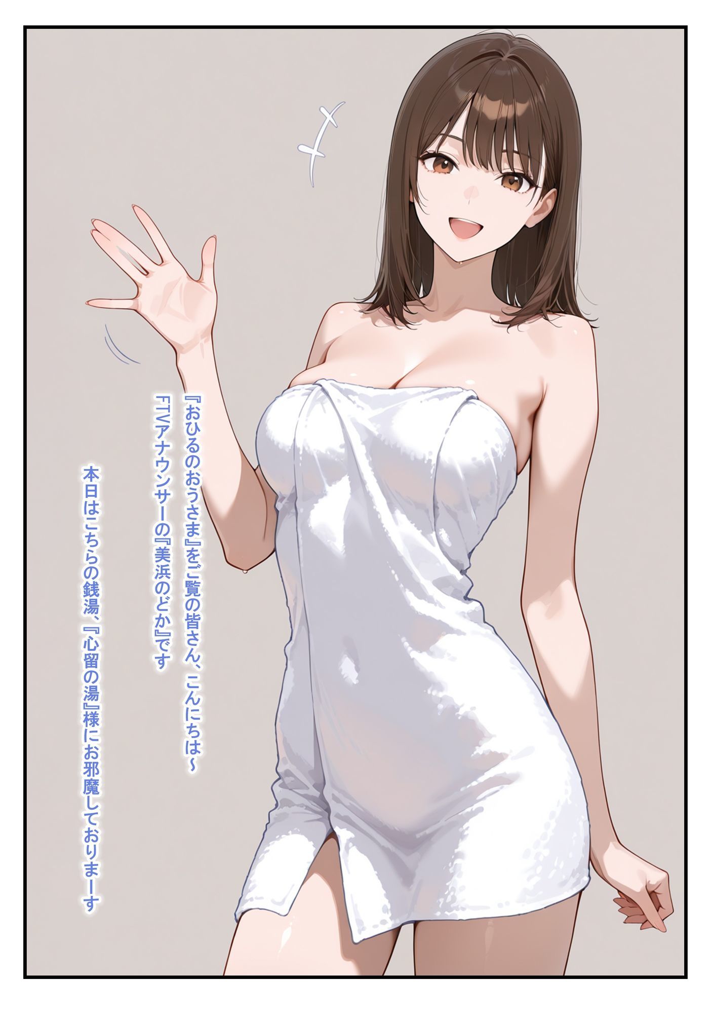 温泉ロケ、女子アナ、常識改変済。〜汗だくセックスマッサージ〜の画像9