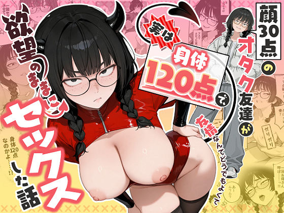 《d_768676》顔30点のオタク友達が実は身体120点で、友情なんてどうでもよくて欲望のままにセックスした話のパッケージ画像