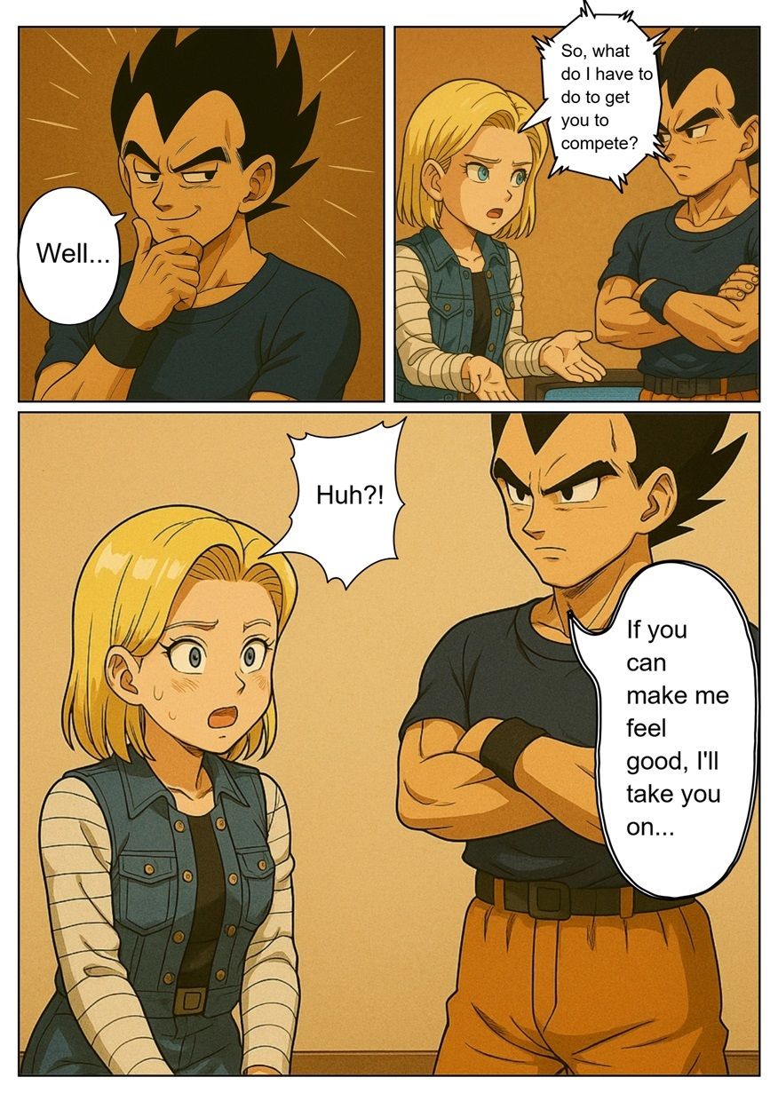 ［English］Android 18 is seduced by a Saiyan during a brief time alone with him while drinking. While Krillin is asleep， she continues to have sex with the Saiyan until morning...のサンプル画像 6