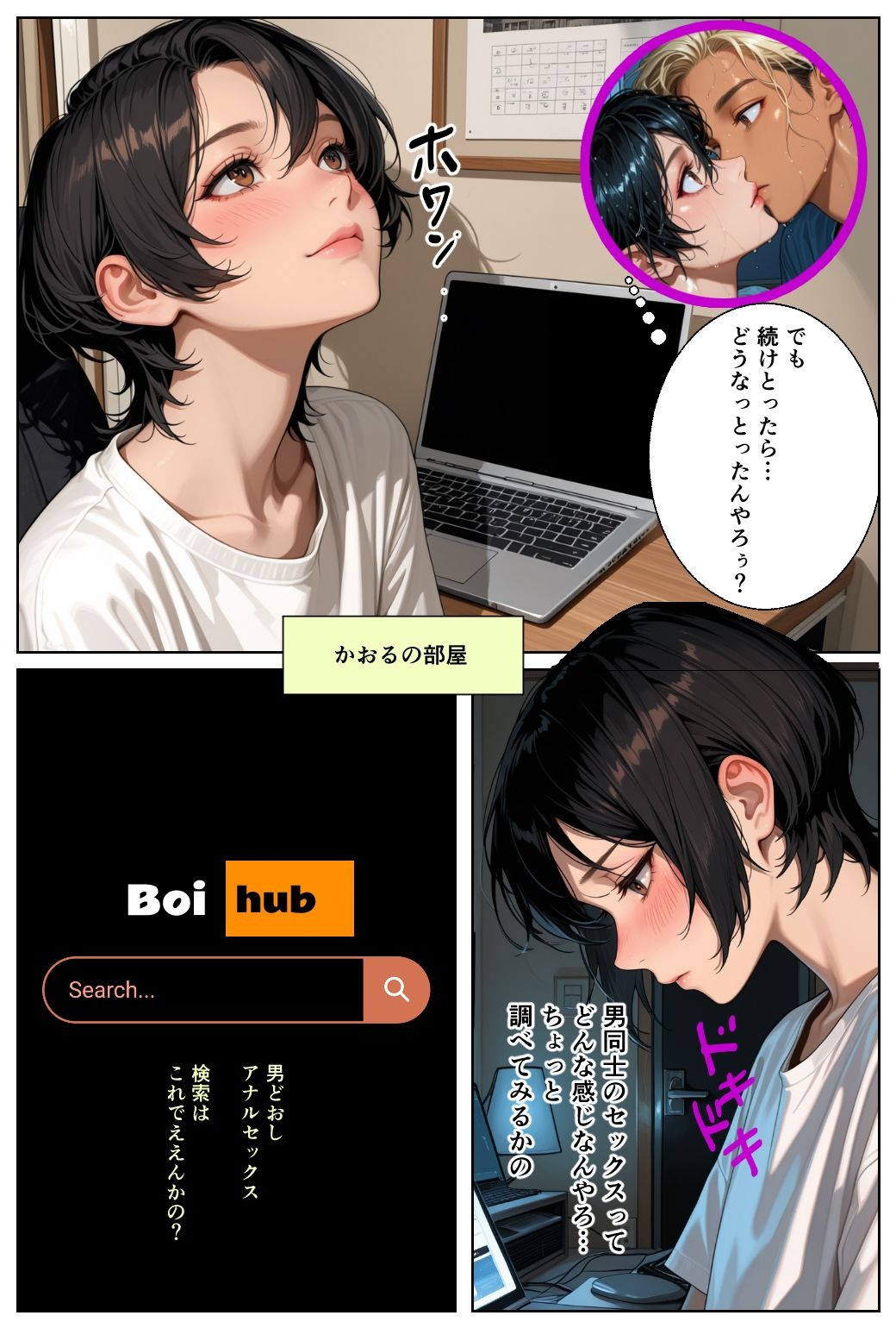 男の娘かおるのけんじと初あなるの巻のサンプル画像 6
