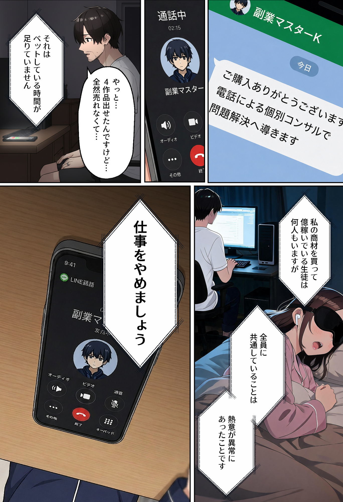 【NTR】「情報商材なんかに手を出さなければ…」〜AI副業で破産した夫の隣で、快楽堕ちする妻〜のサンプル画像 4