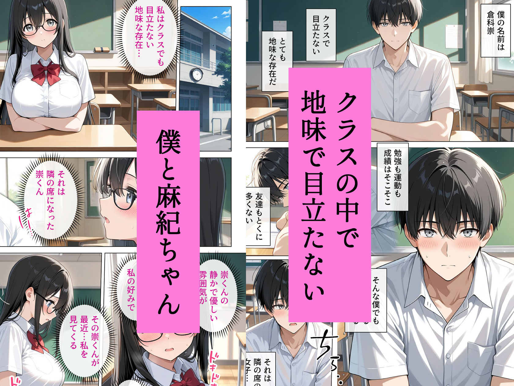 恋愛漫画みたいに互いを意識してたら両想いと分かって性欲全開発情セックスの画像1