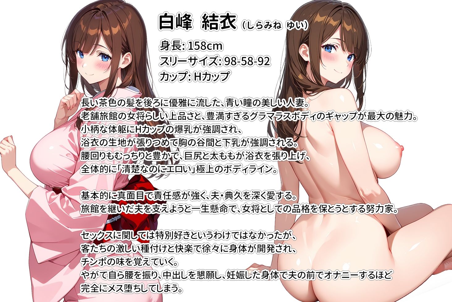 経営難の温泉旅館を守るため…爆乳人妻女将が客たちに種付けられて妊娠メス堕ち！ 画像10