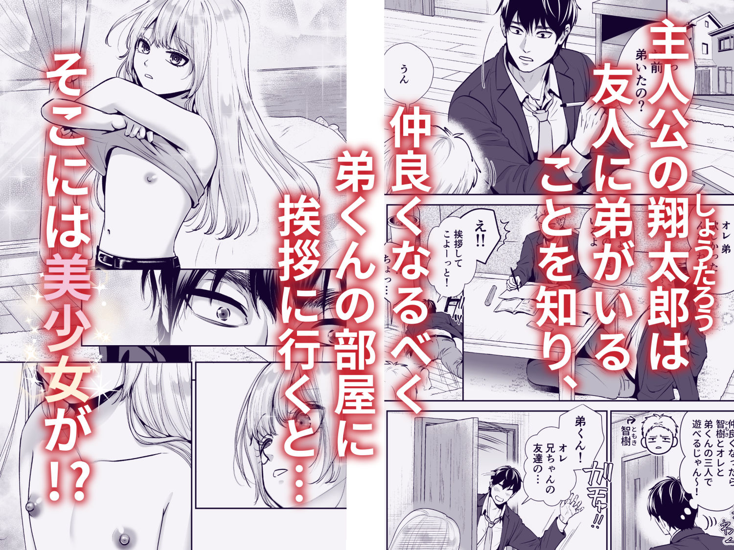 もらった弟くんは雑魚乳首の男の娘でしたのサンプル画像 1
