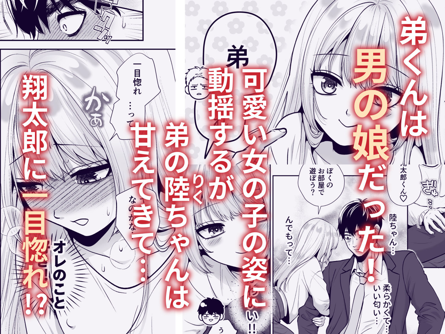 もらった弟くんは雑魚乳首の男の娘でしたのサンプル画像 2