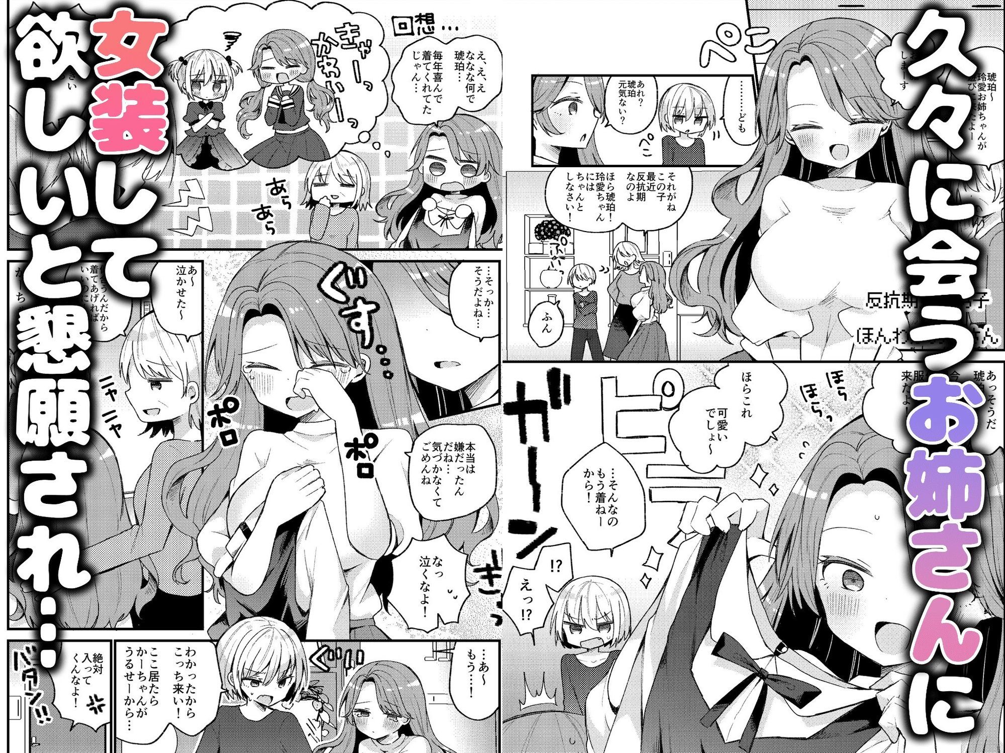 お姉さんが女装男子をめちゃくちゃにする本のサンプル画像 1