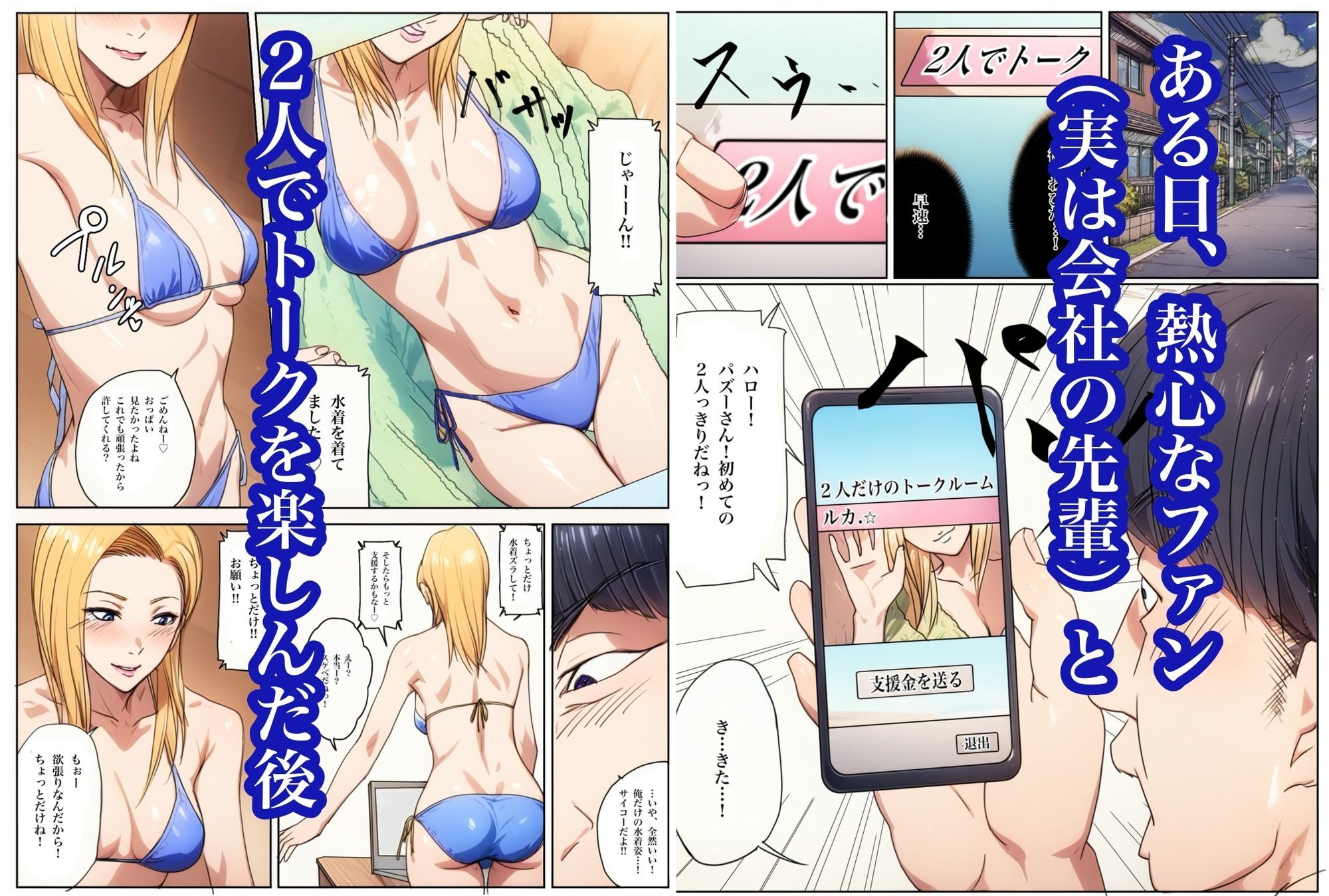 生配信でリモってオナニーしてしまい、弱みを握られてリモコンバイブ入れられた話のサンプル画像 4