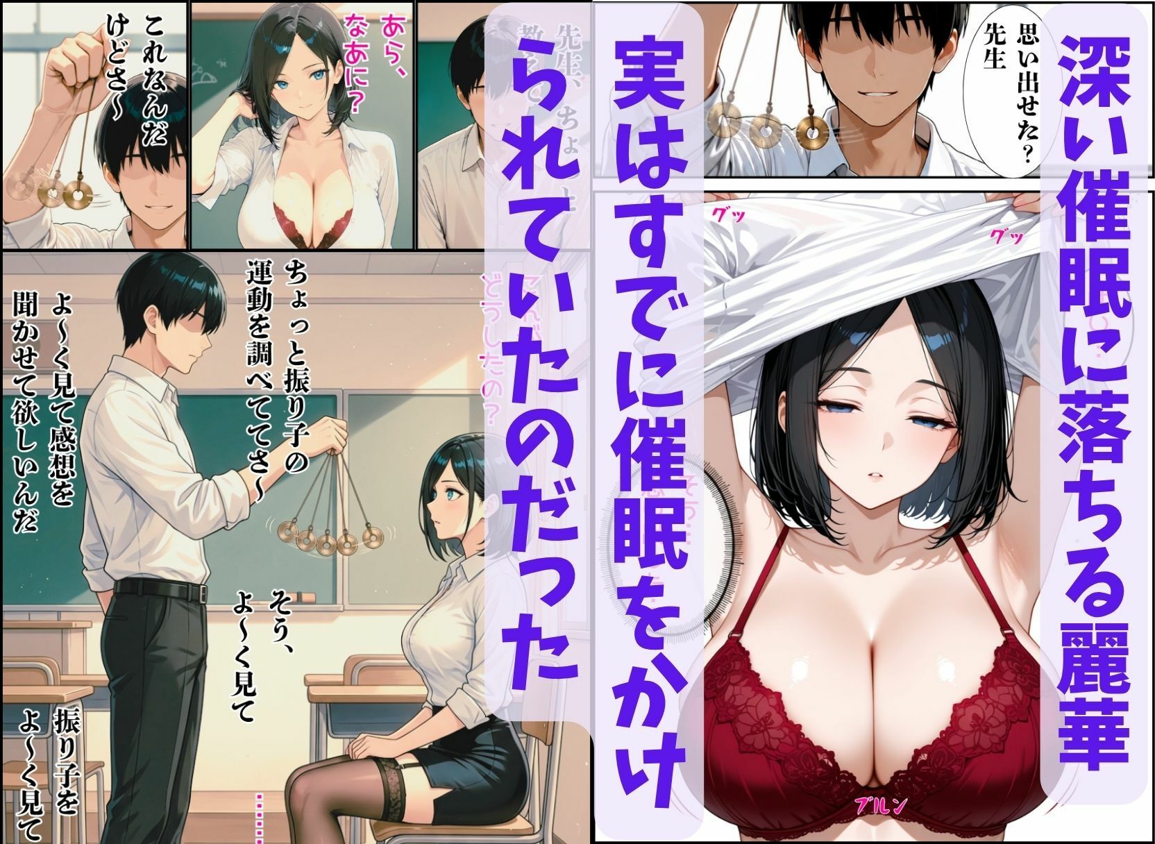 美人教師、淫乱催●術を掛けられて・・・のサンプル画像 6