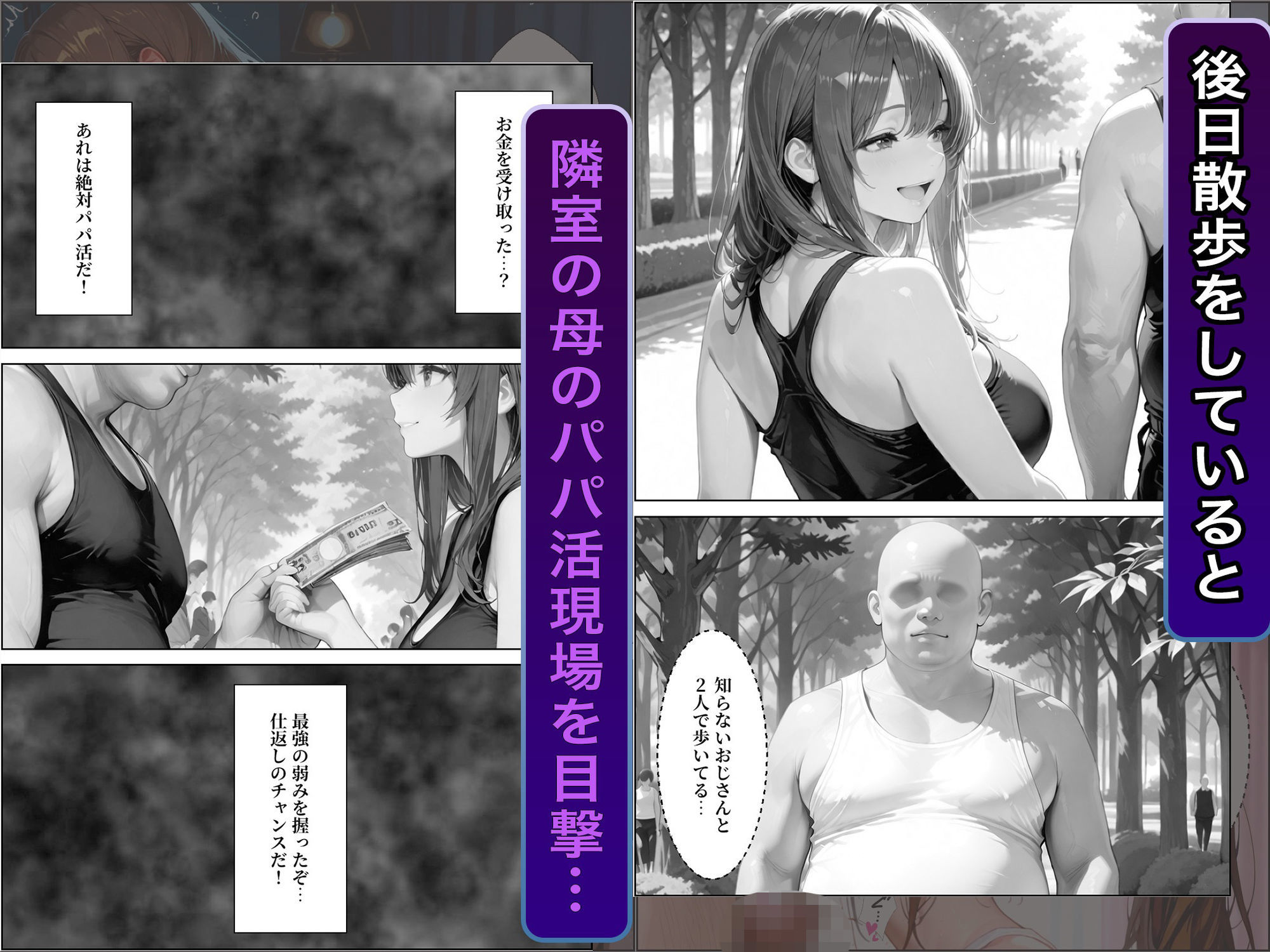 隣室に越してきた奇妙な母娘をデカチンで犯しまくった話のサンプル画像 6