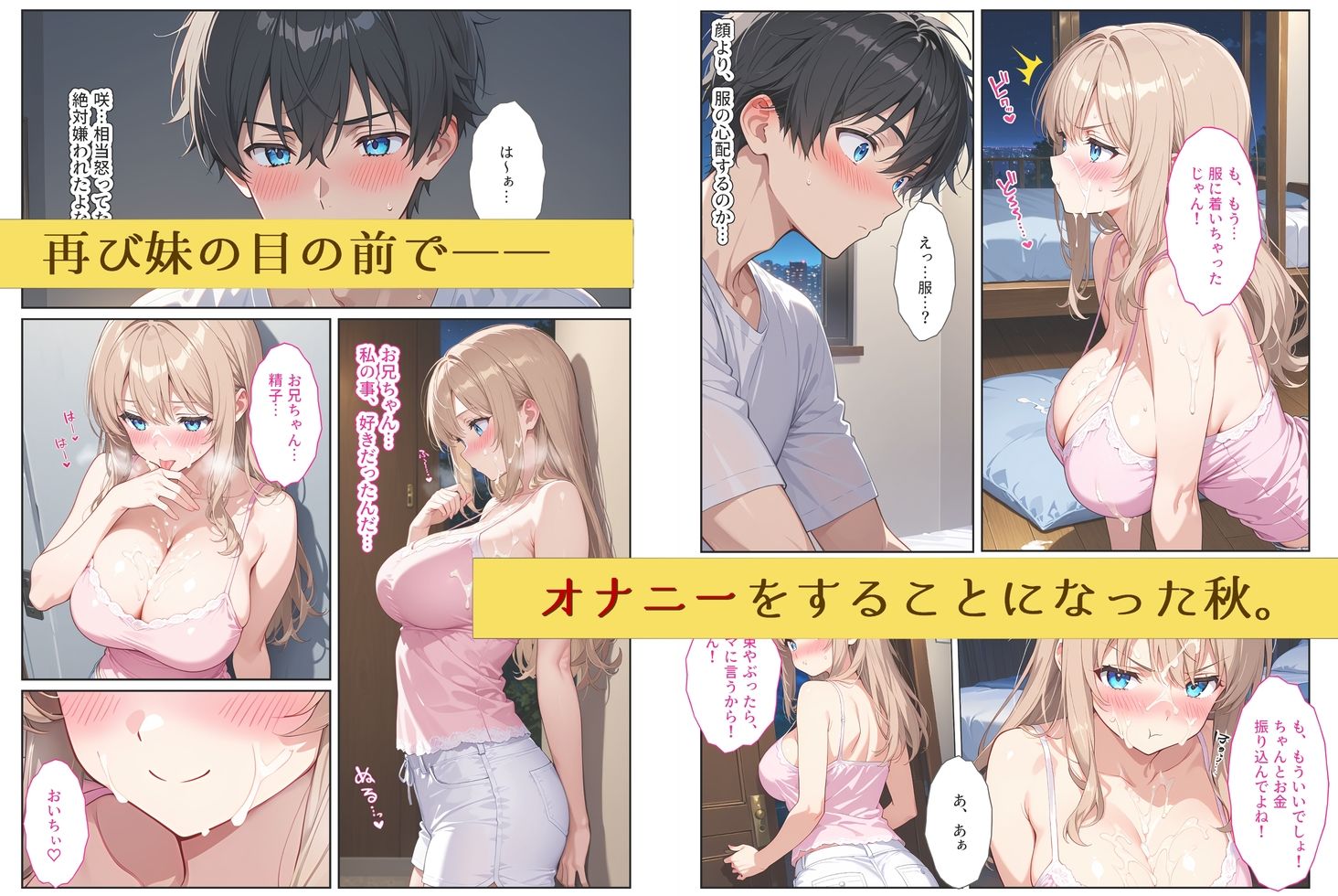 爆乳の妹をオカズにオナっていたのがバレたら妹が欲情して中出しセックスしまくった話の画像6