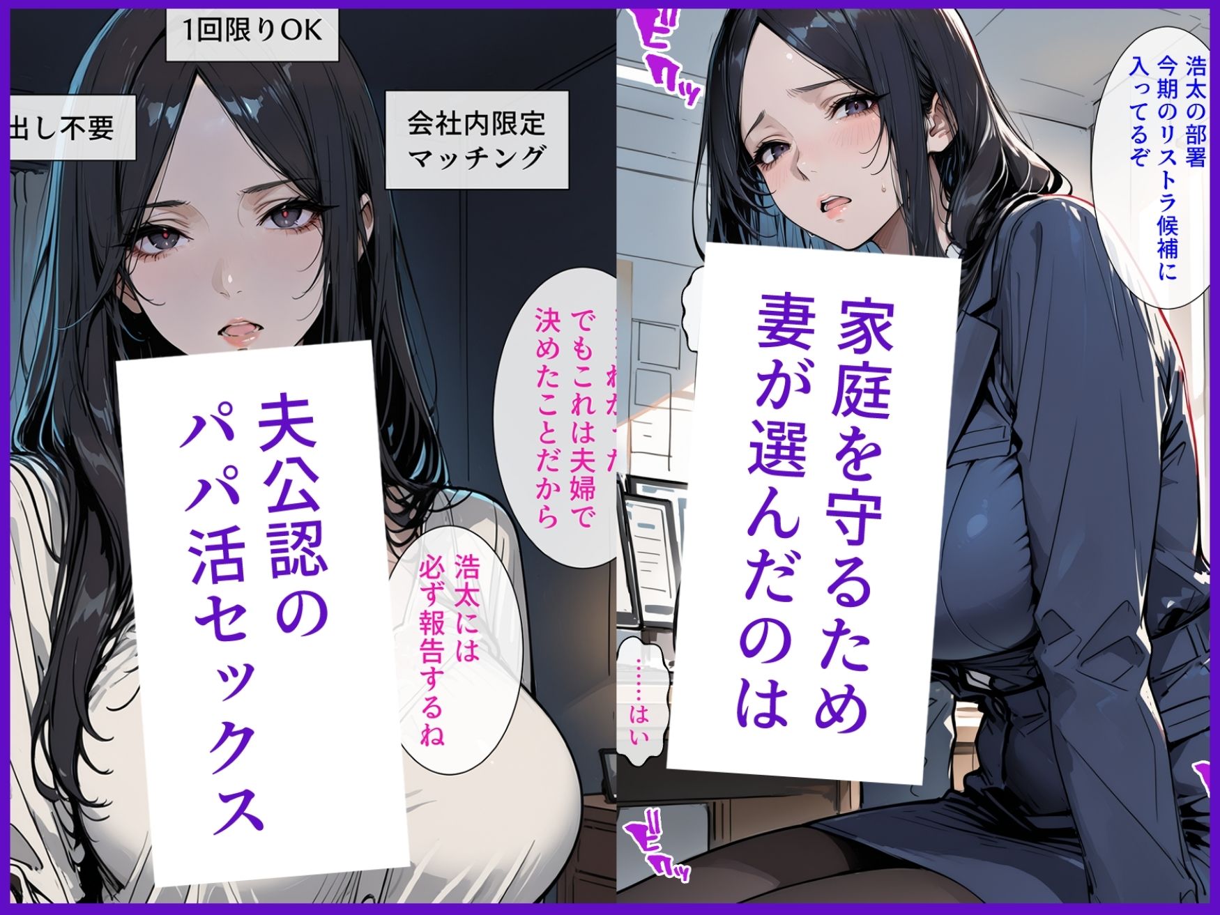 【究極NTR総集編・全1000ページ】 オフィスの彼女＆社内パパ活アプリ  完全合本 〜欲求不満人妻と夫想い妻が、支配的上司の巨根と種付けで肉体も精神も完全に堕ちる背徳の記録〜のサンプル画像 6
