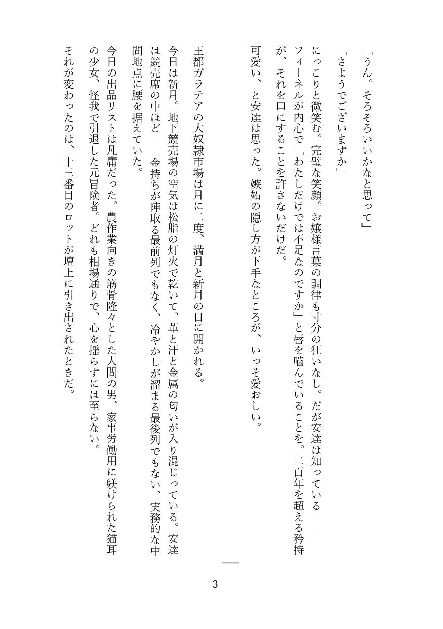 傲慢な狼獣人を奴●調教してメス堕ちさせる話のサンプル画像 2