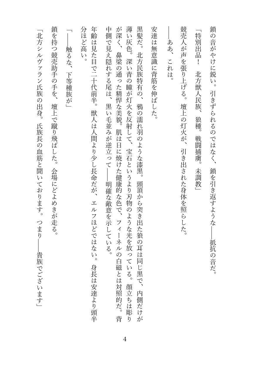 傲慢な狼獣人を奴●調教してメス堕ちさせる話のサンプル画像 3