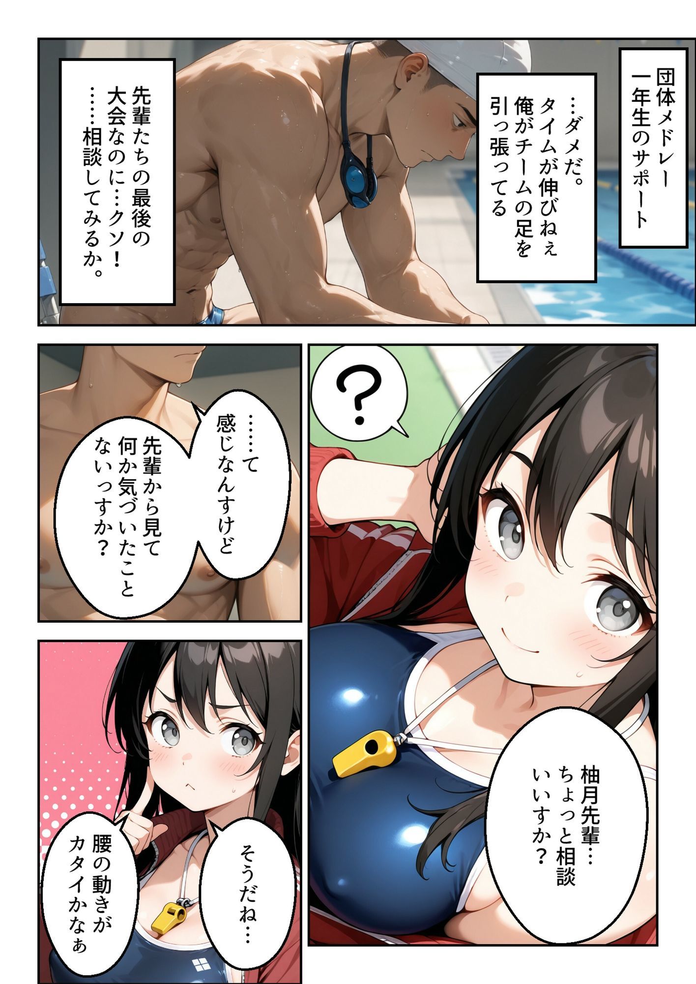 水泳部マネージャーのイキすぎた熱血サポートのサンプル画像 6