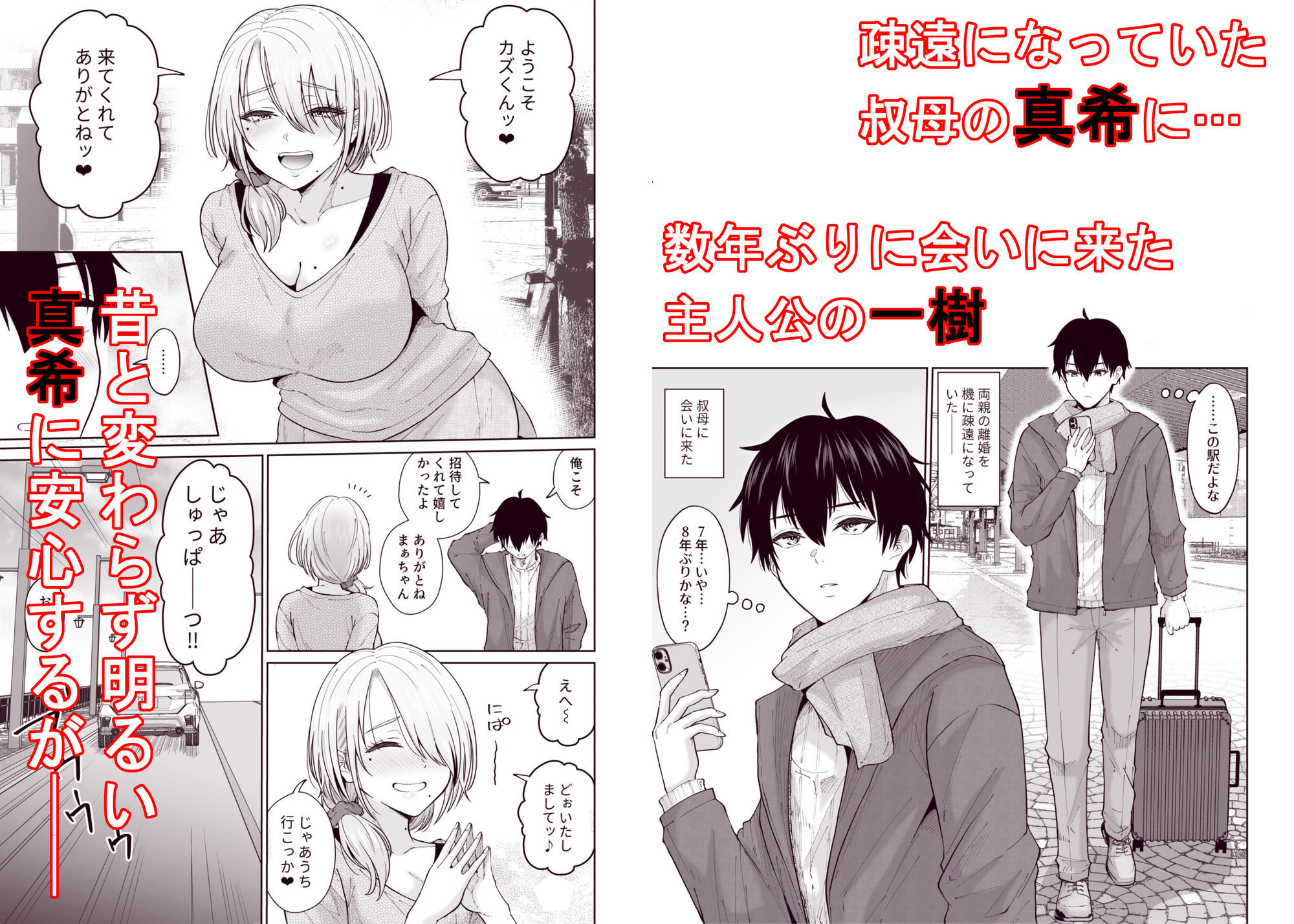 数年ぶりに再会した叔母との話のサンプル画像 1