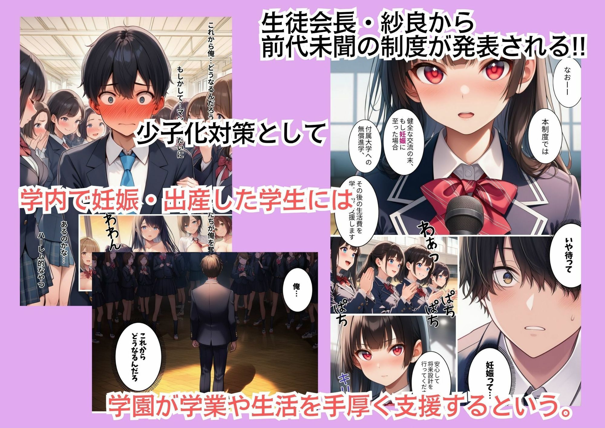 俺だけ男子の種付け共学デビュー!〜ギャルとお嬢様は処女のくせにめちゃくちゃエロかった〜のサンプル画像 3