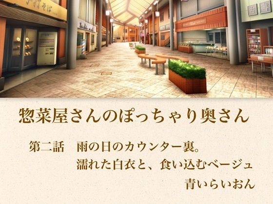 【官能小説】惣菜屋さんのぽっちゃり奥さん  第二話  雨の日のカウンター裏。濡れた白衣と、食い込むベージュの商品画像