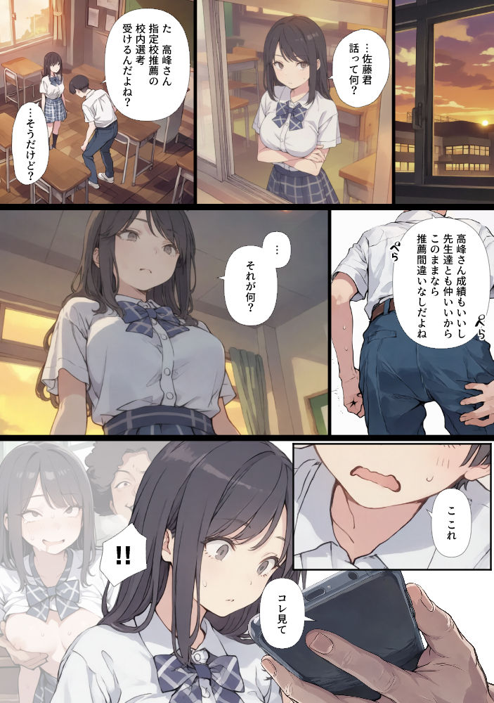 ゲテモノ好きのカースト最上位女子がチー牛に脅される漫画のサンプル画像 6