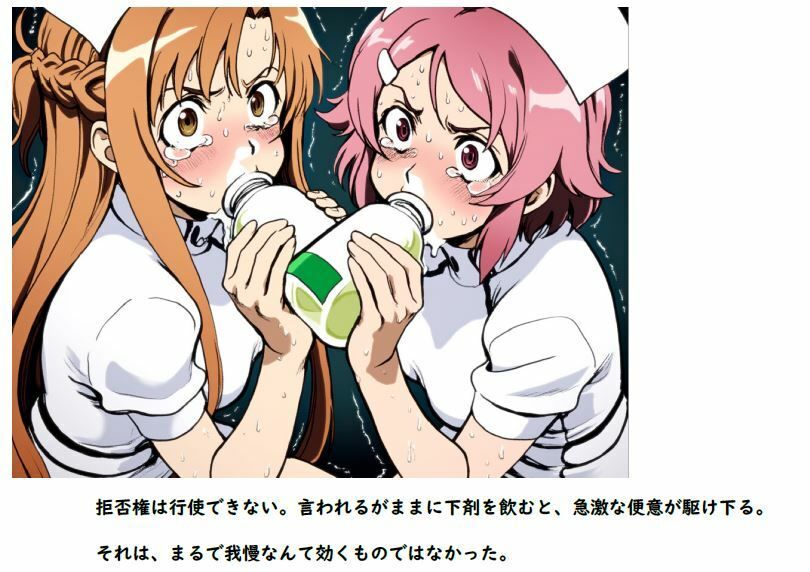 新人看護婦 明日奈と里香 嗚咽の浣腸我慢対決 〜白衣の恥辱耐久レース〜 立ち読み 10 / 11