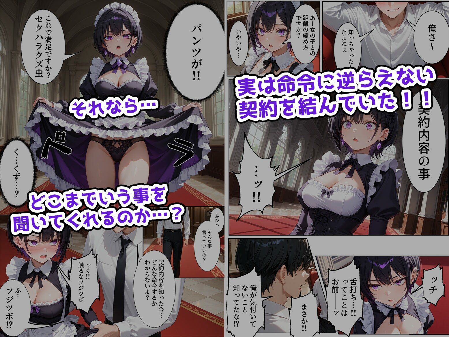 無感情メイドを金の力で言いなりにしてみたら思ったより命令聞いてくれたから調子に乗って…のサンプル画像 2