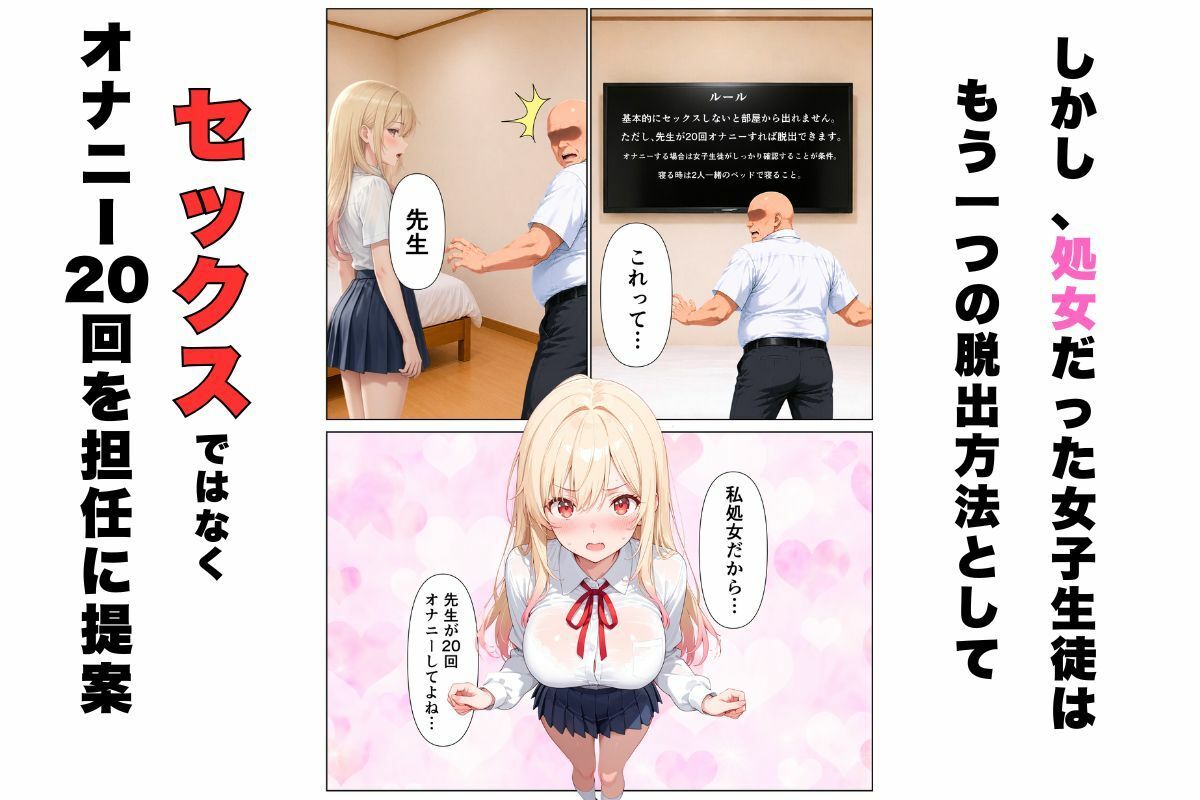 セックスしないと出れない部屋に嫌いな担任と閉じ込められた話。の画像2