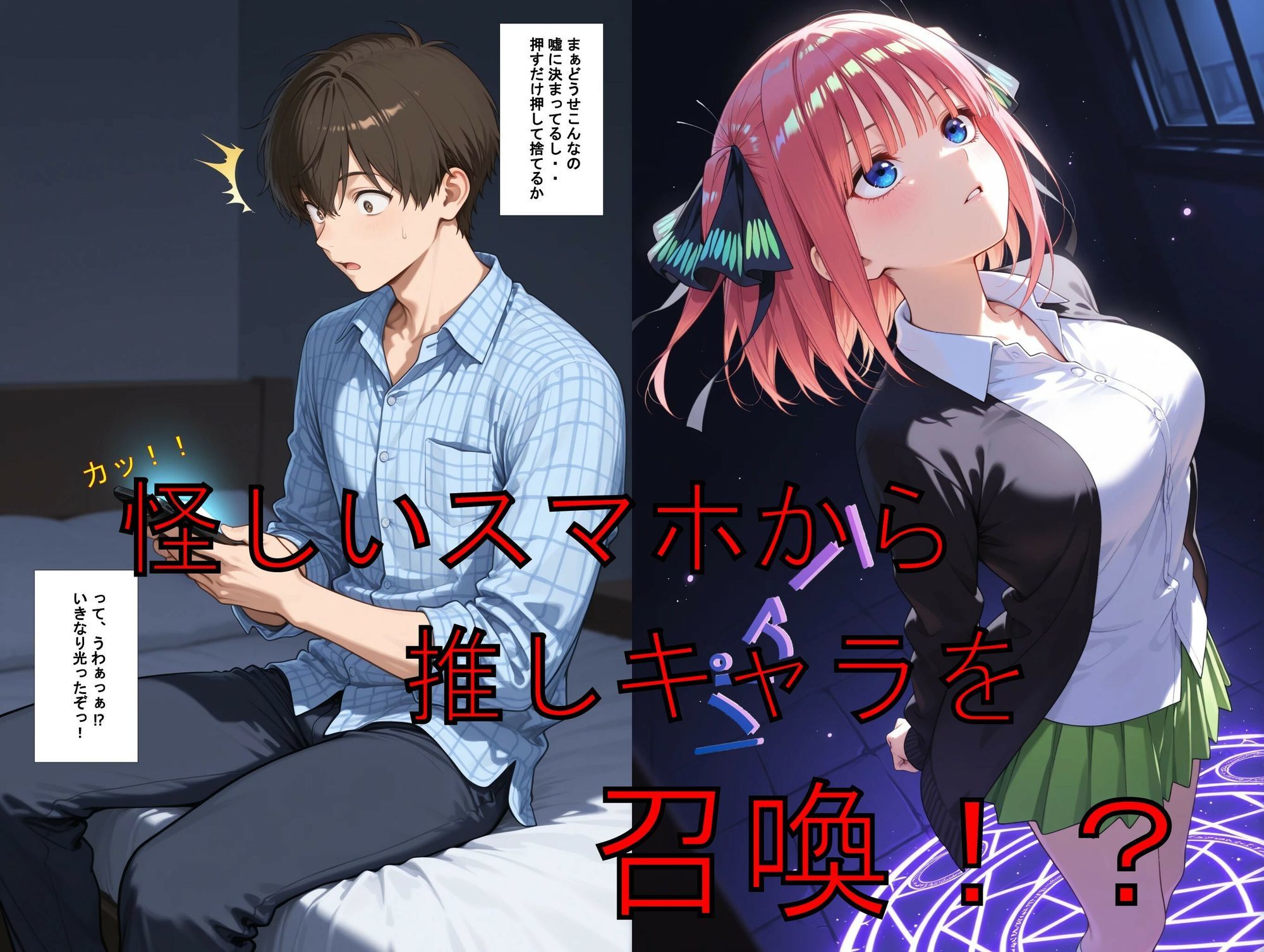 推しキャラ召喚した俺! プライドの高い2番目次女を犯しつくす! 〜中〇 二乃〜verのサンプル画像 1