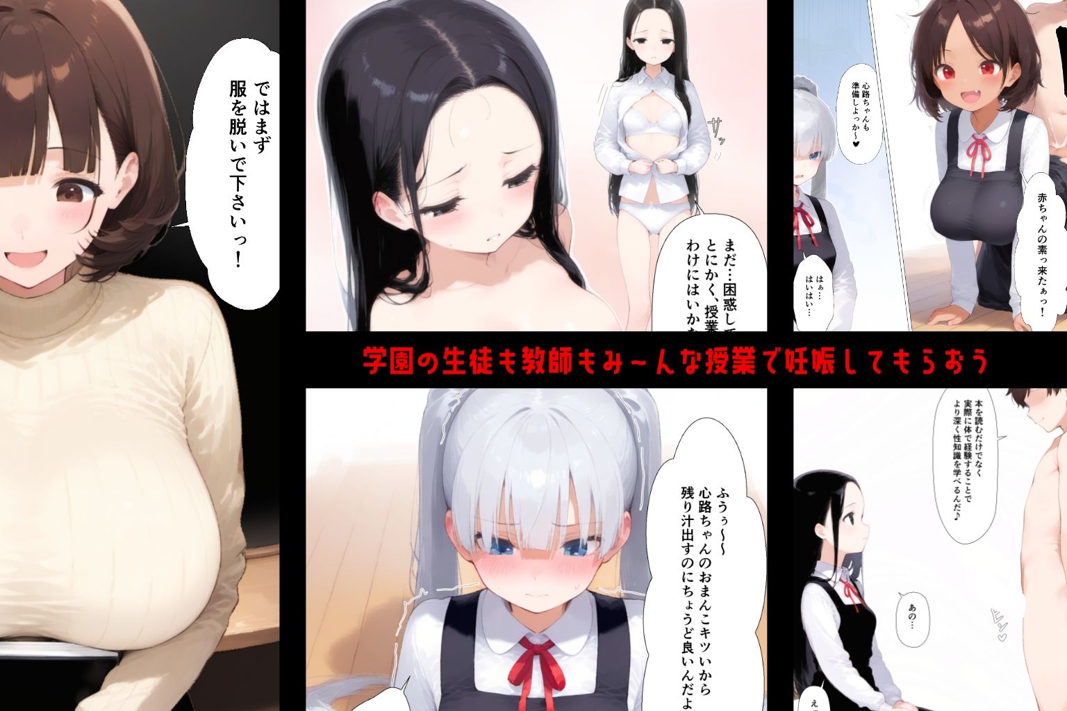 托卵学園  オカシな性教育で生徒も教師も保護者もみ〜んな托卵妊娠させちゃいましたのサンプル画像 1