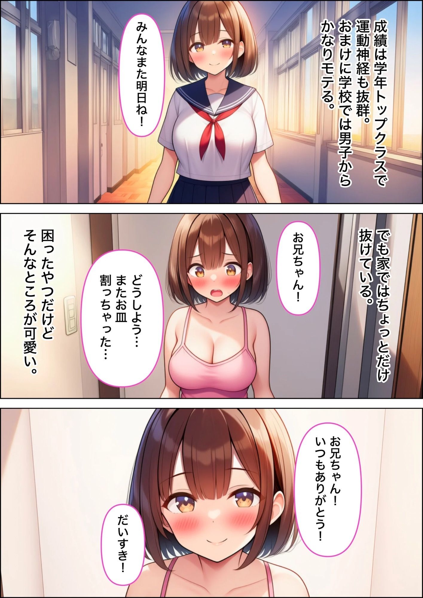 小悪魔妹に誘惑されて中出しセックスしちゃった話 立ち読み 7 / 11