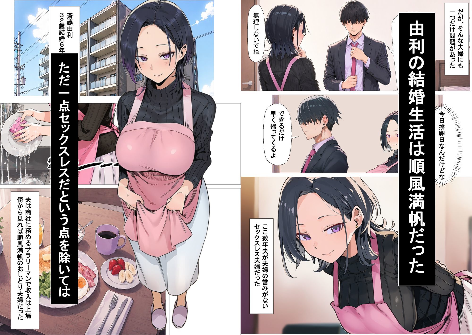 セックスレスの人妻は実はすごく性欲が強い人でしたのサンプル画像 1