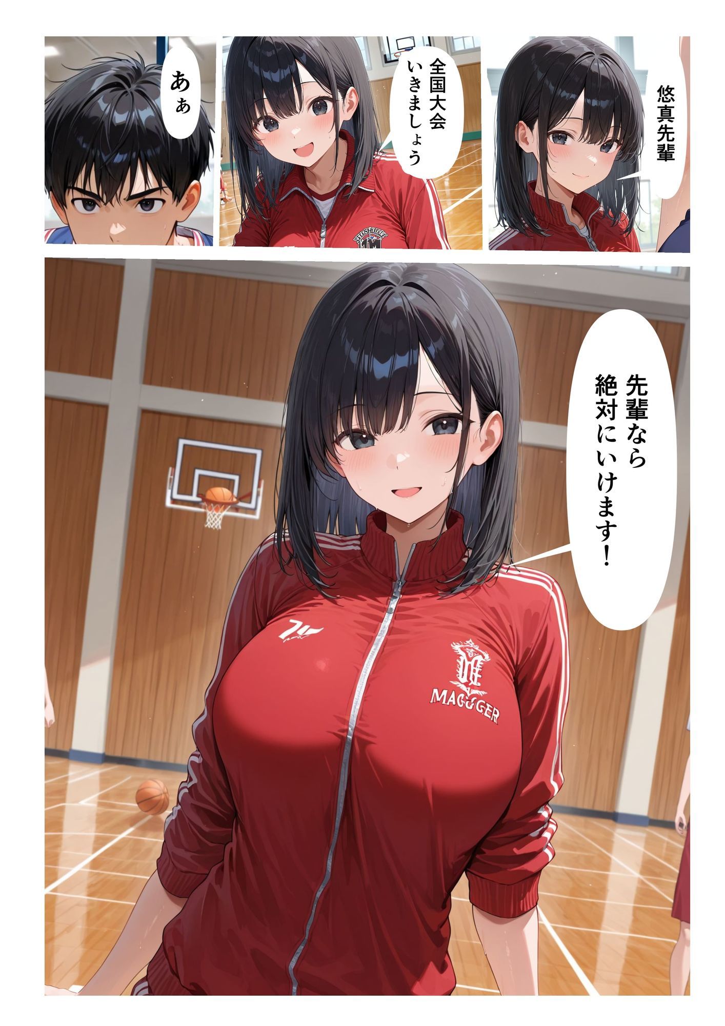 彼女がいるのに体育館倉庫で部活マネージャーを潮吹き絶頂させた話のサンプル画像 2