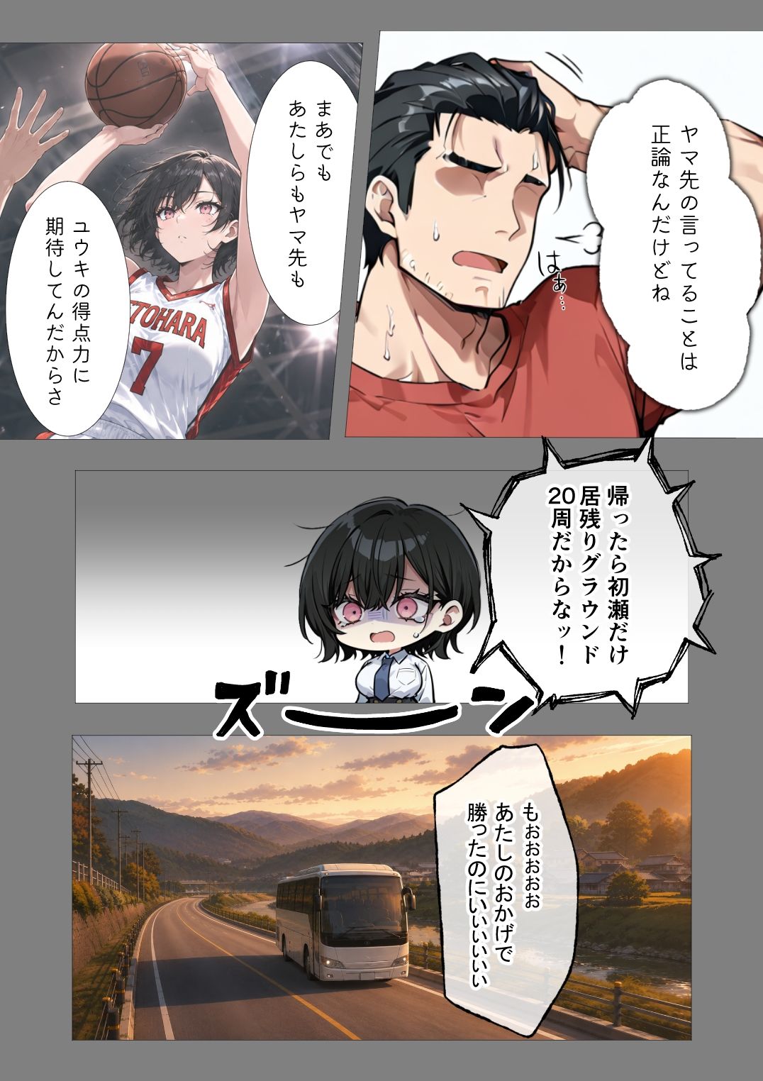 孕トモ-バスケ部顧問に孕まされた親友-のサンプル画像 5
