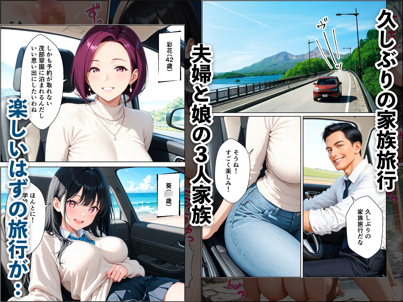 孕ませ温泉 〜元セフレの人妻と娘を堕とす温泉旅行〜のサンプル画像 1