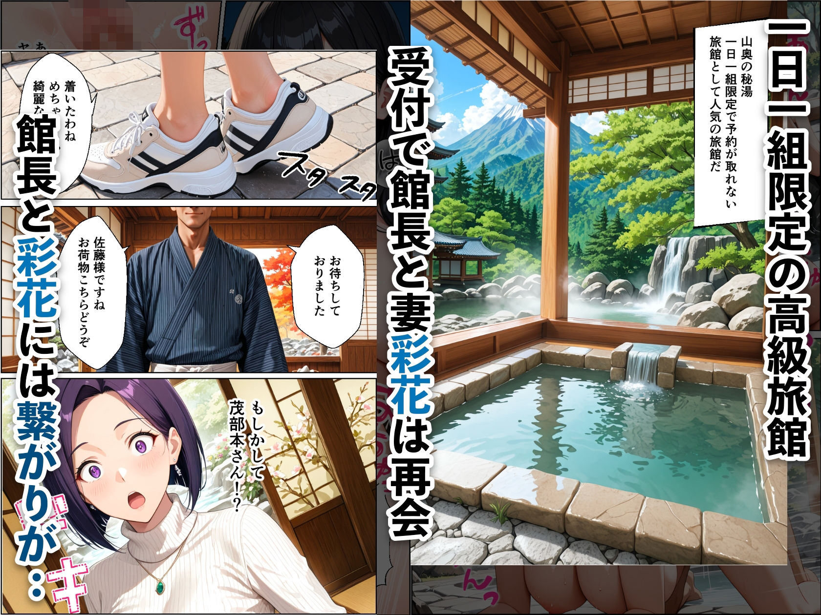 孕ませ温泉 〜元セフレの人妻と娘を堕とす温泉旅行〜のサンプル画像 2