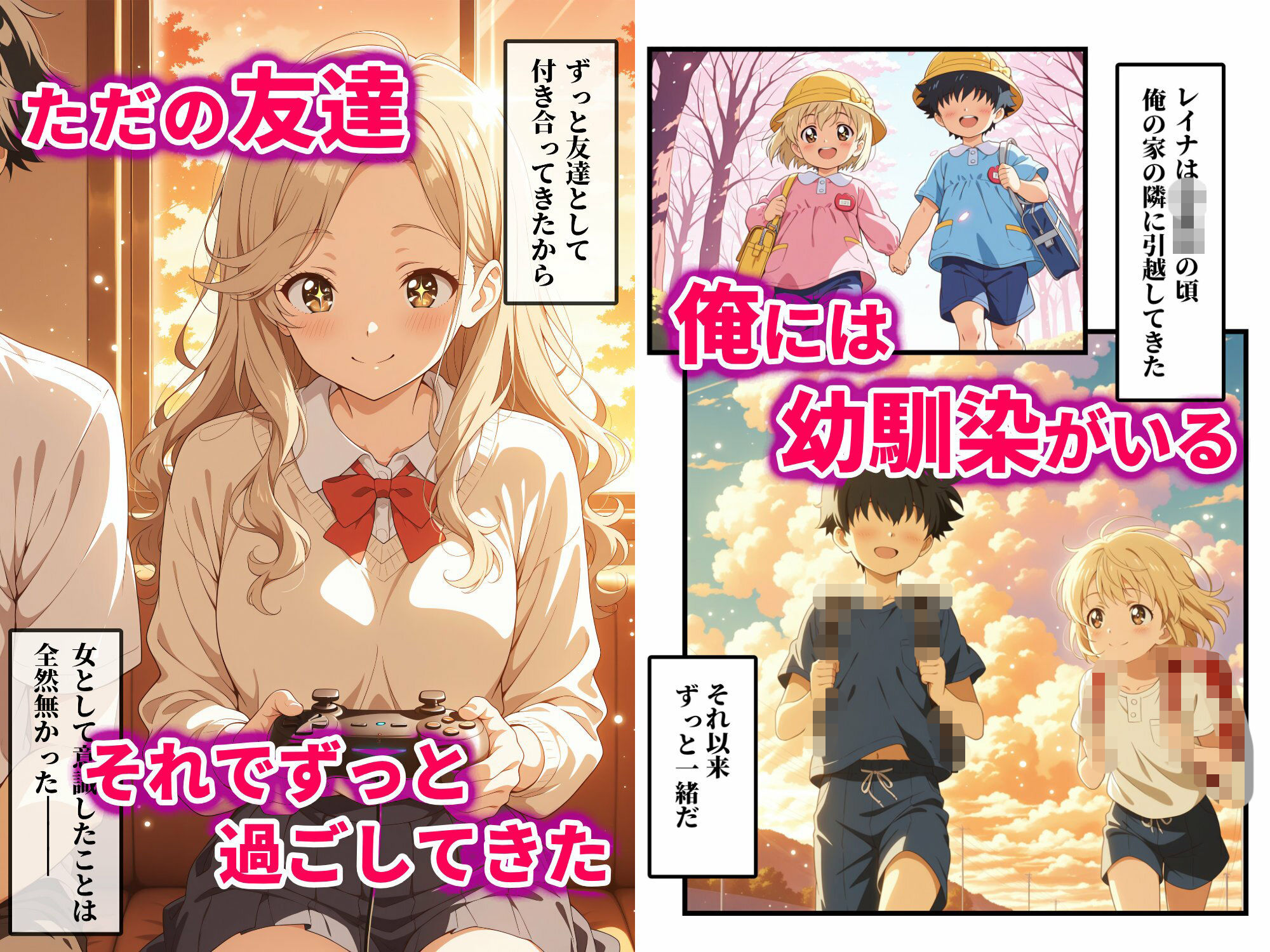 むっちりギャルに成長した幼馴染が、今でも俺の部屋に来るからセックスした話のサンプル画像 1