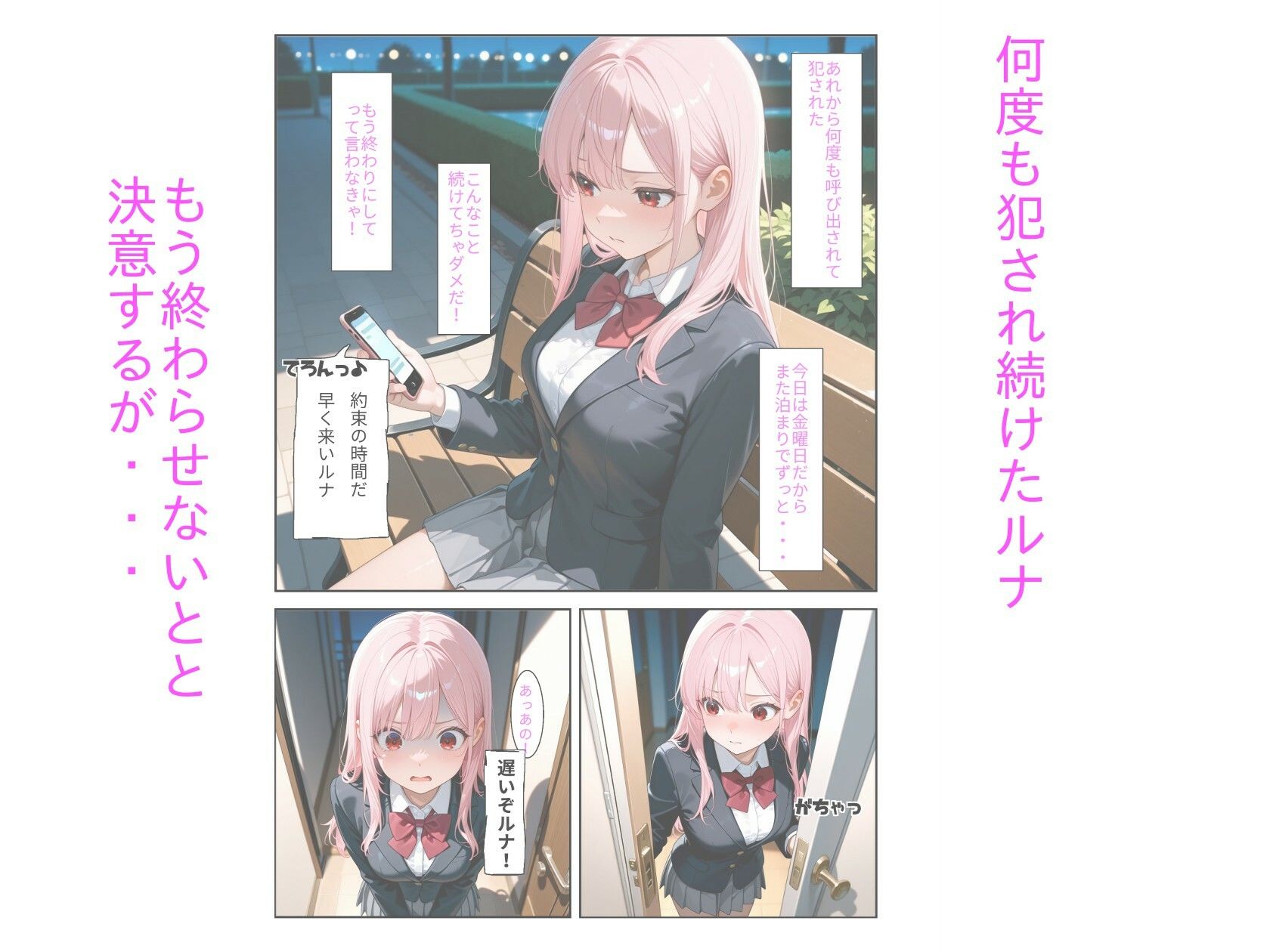 ピンク髪●Kを堕として屈服させる話 その3のサンプル画像 1