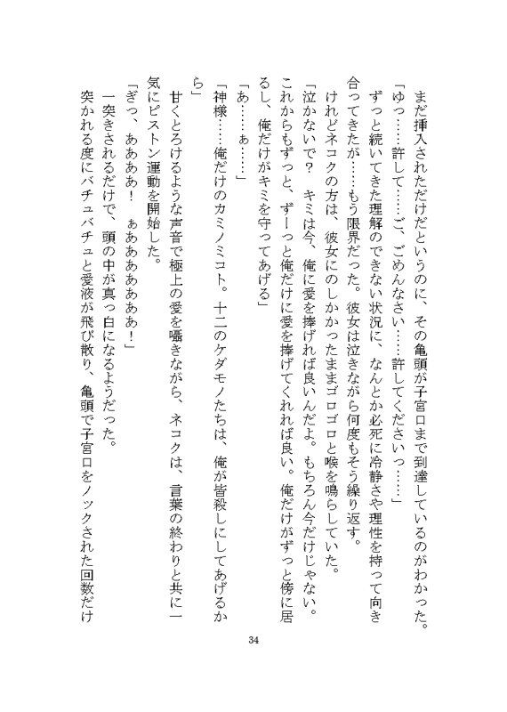 ケダモノ戦記(上) 〜歪んだ十二匹と猫による神様だったヒロイン溺愛ヤンデレ争奪戦〜 立ち読み 7 / 11