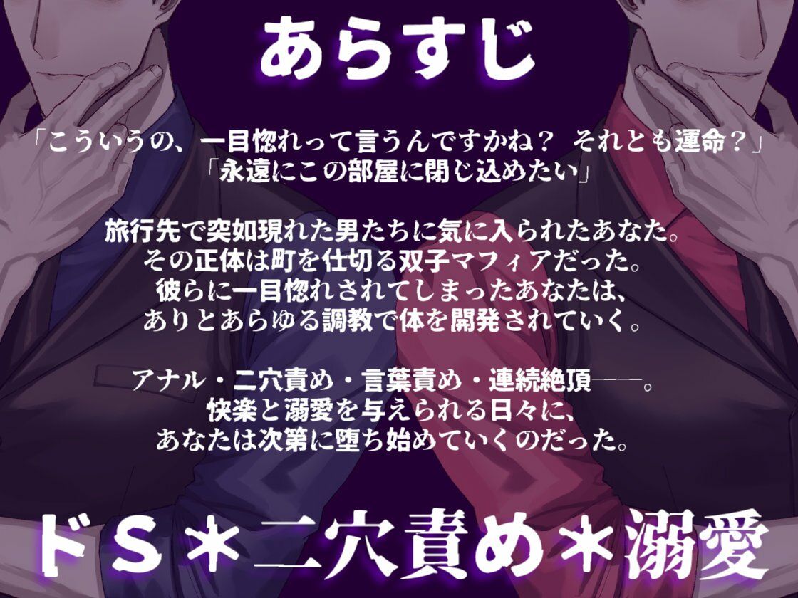 双子マフィアの溺愛監禁記録 〜ドSな双子による秘部とアナルの二穴責め調教〜 立ち読み 2 / 11