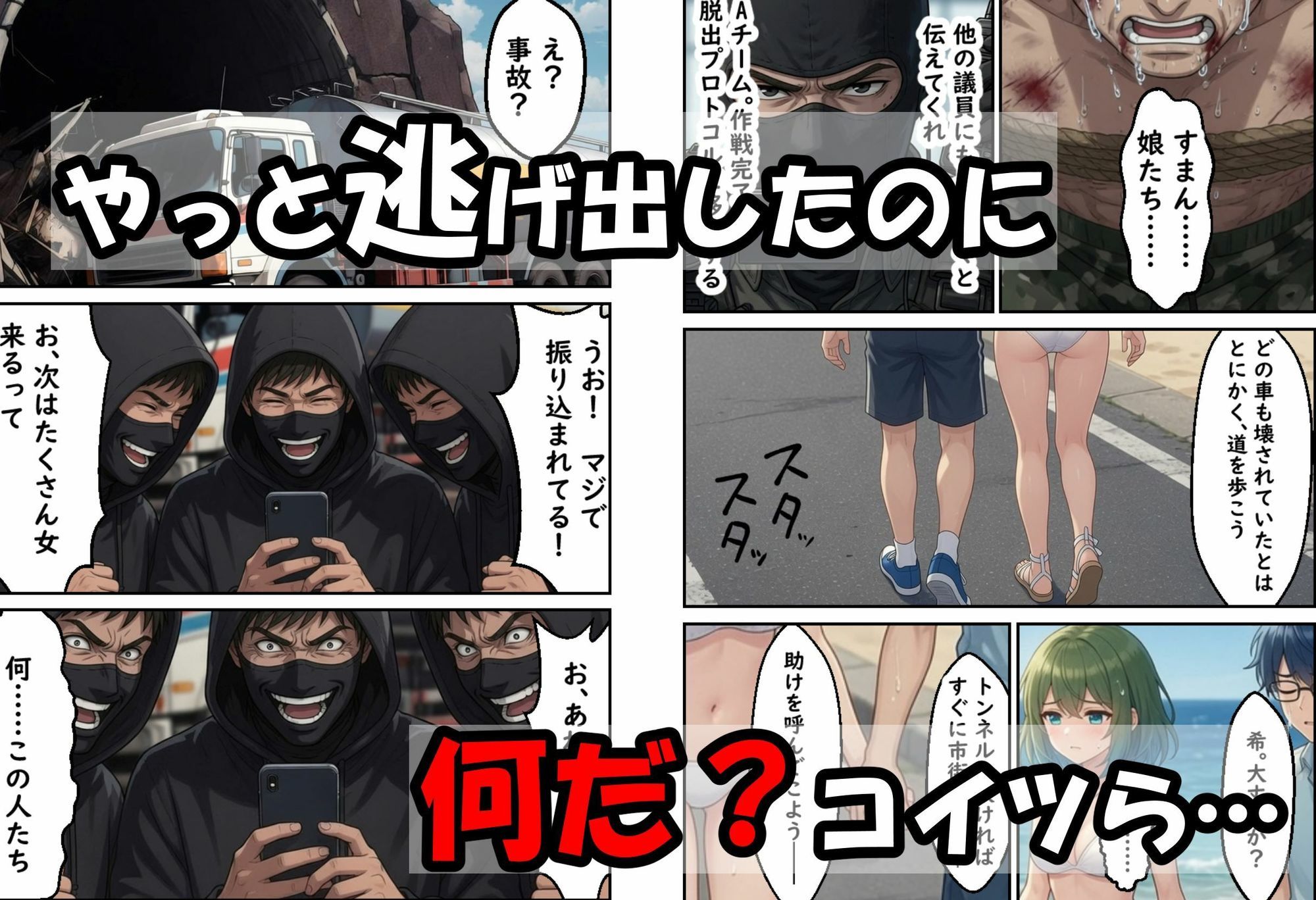 僕の新妻が海に押し寄せたテロリストに犯●れる訳がないのサンプル画像 6
